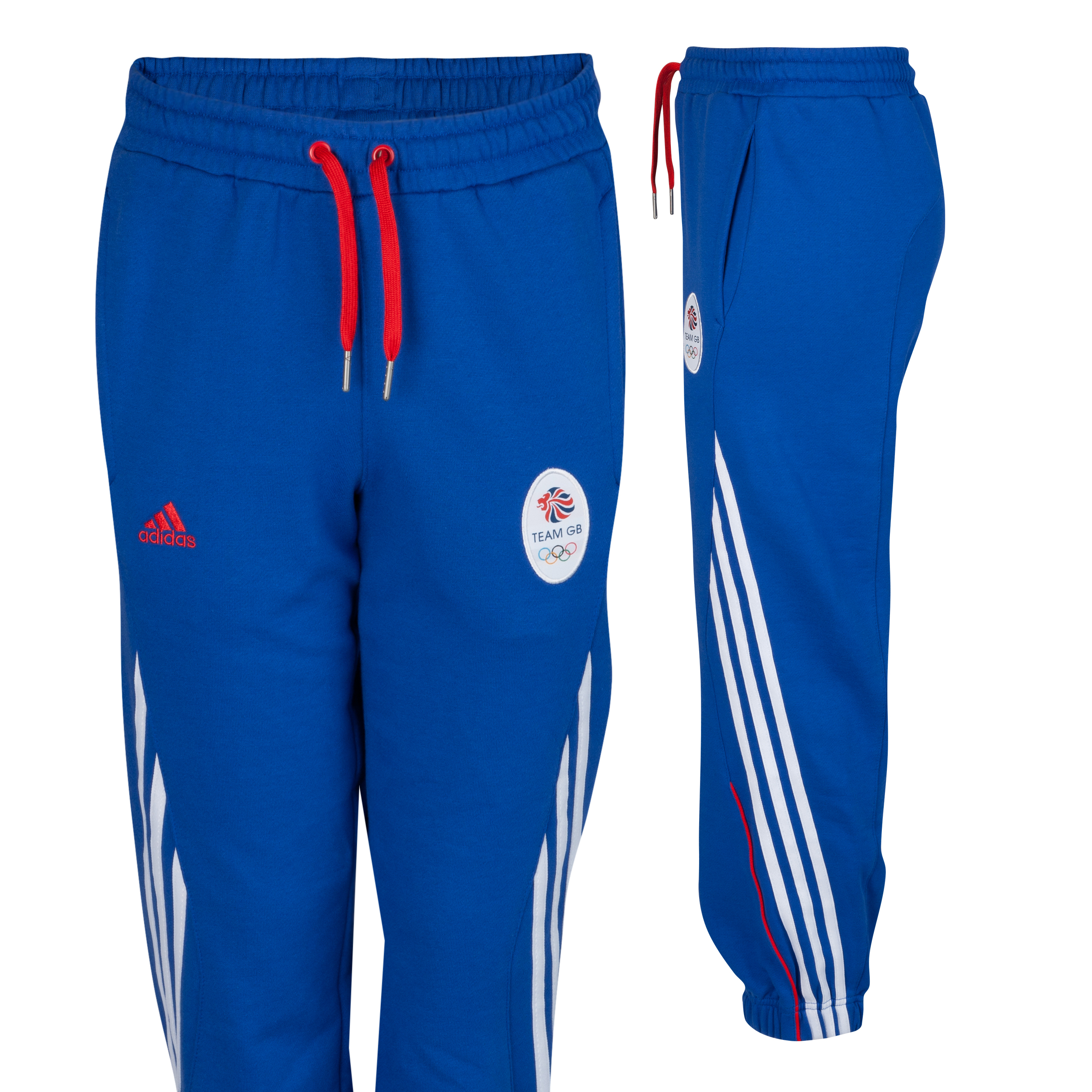 adidas Team GB Knit Pant - Victory Blue S07/White/Vivid Red F04 - Youths