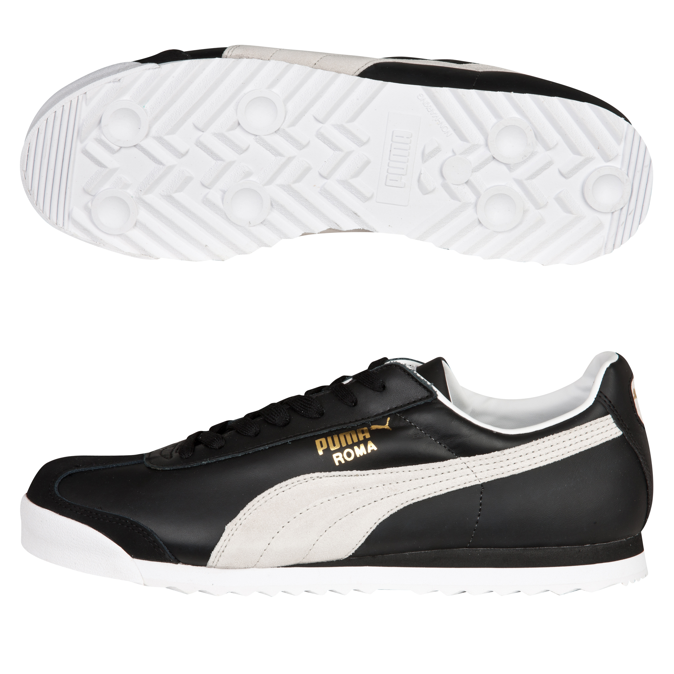 Puma Roma Classic Trainers - Black/White