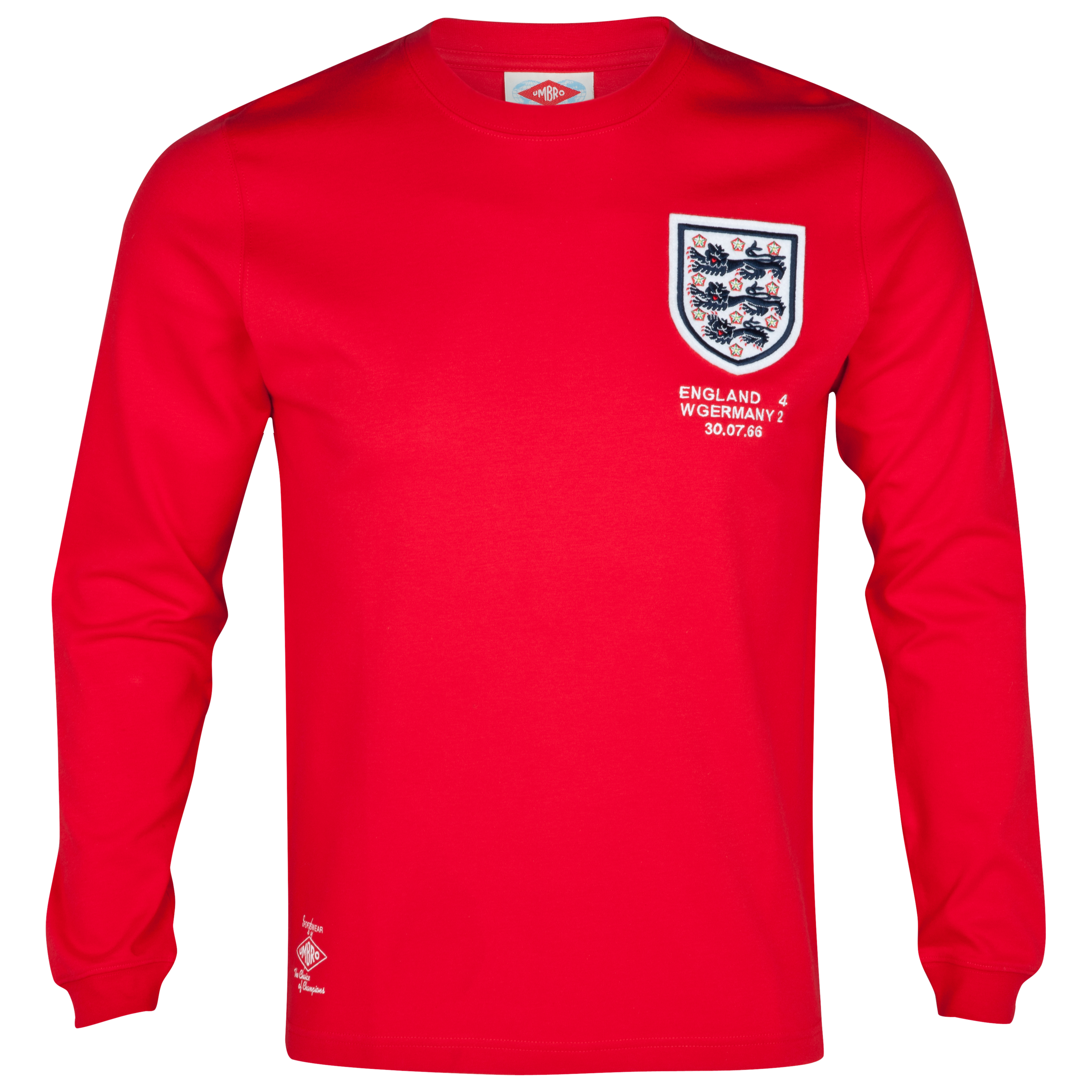 England Retro 1966 Shirt - No.6 - Vermillion