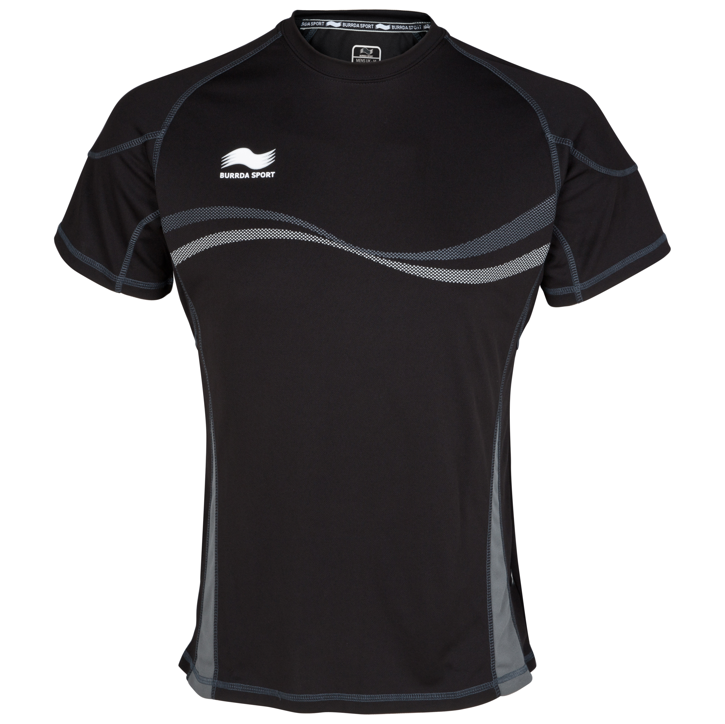 Burrda Sport Rugby Training T-Shirt - Black