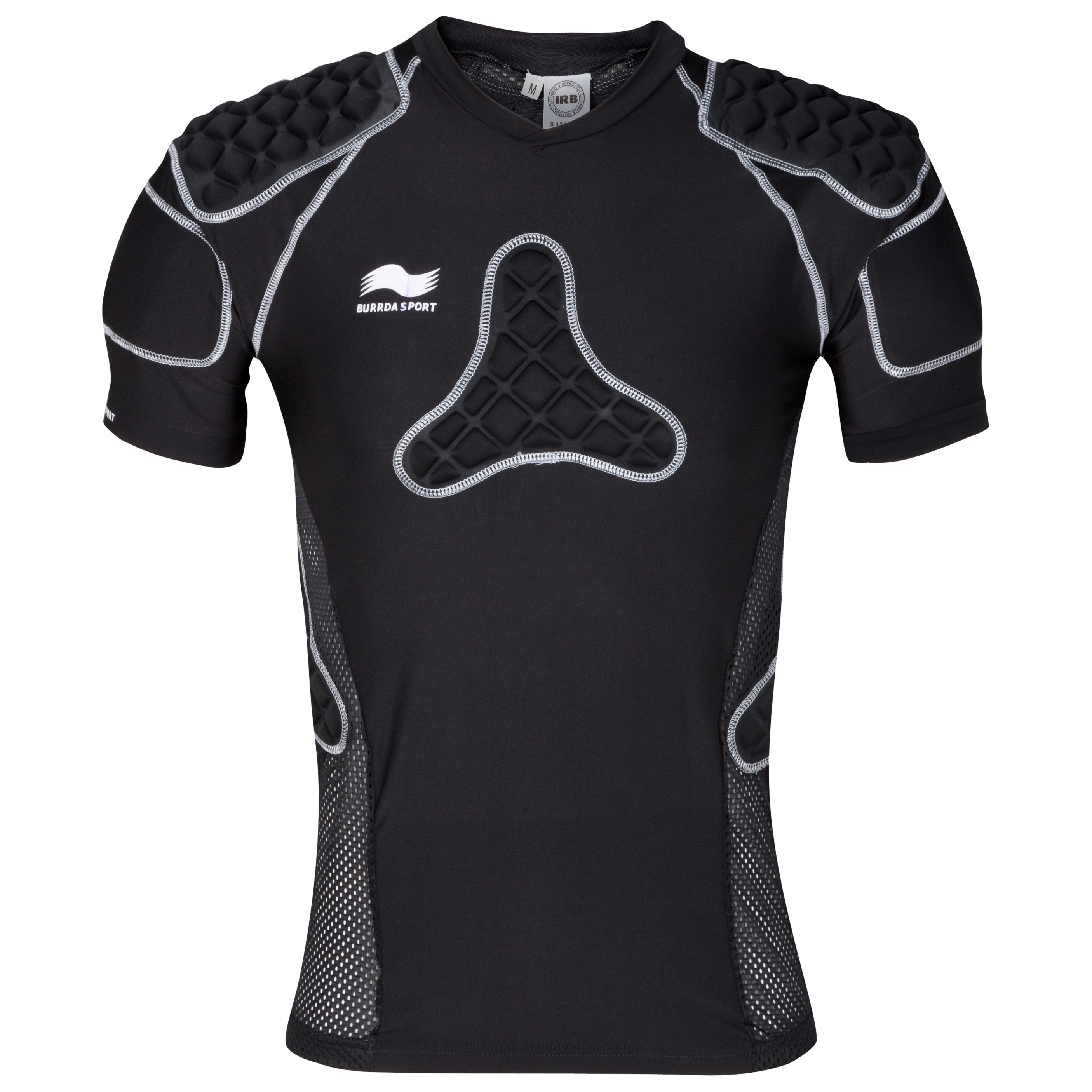 Burrda Sport Rugby Pro Body Armour - Black