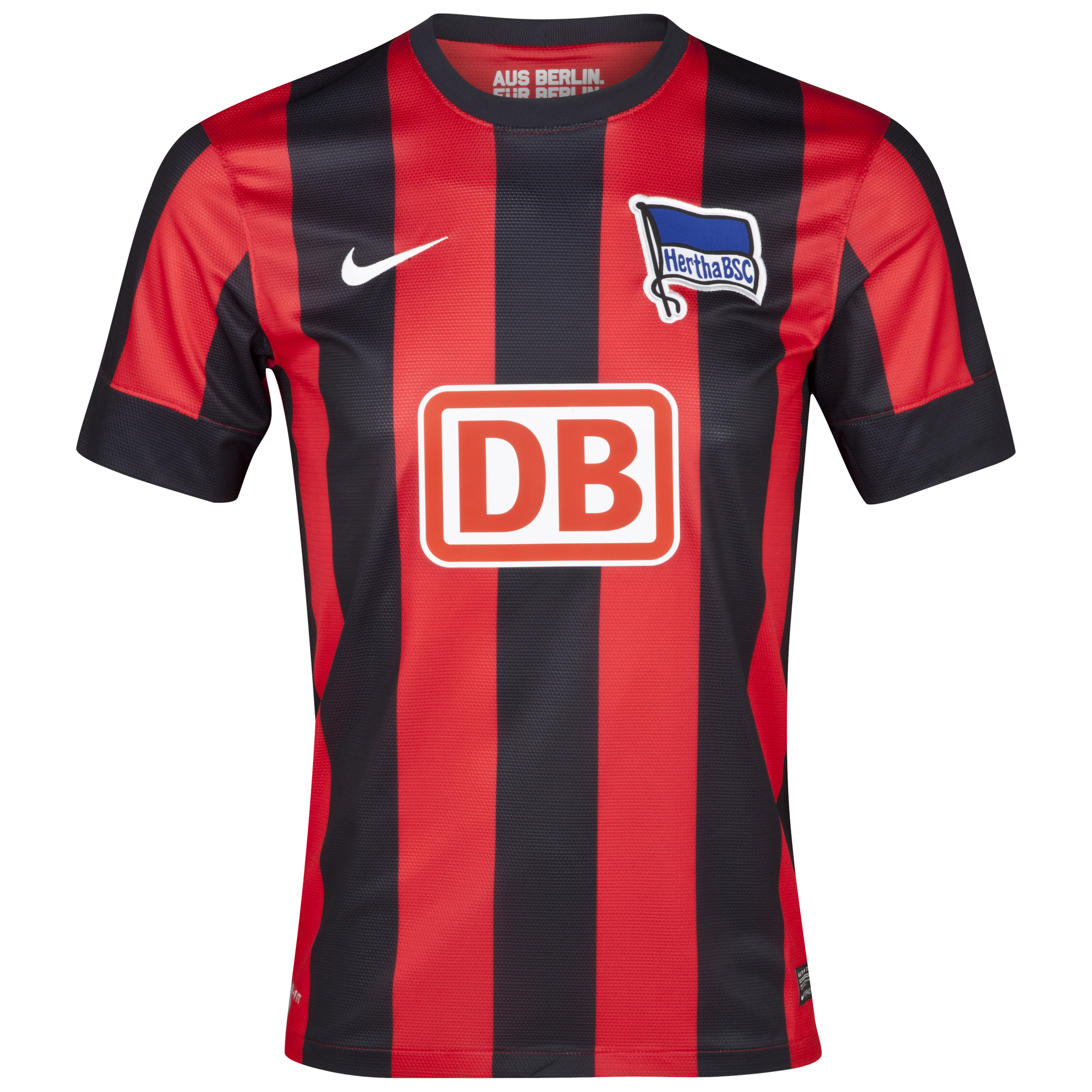 Hertha Berlin 2012/13 Away Shirt - Challenge Red/Black/Football White