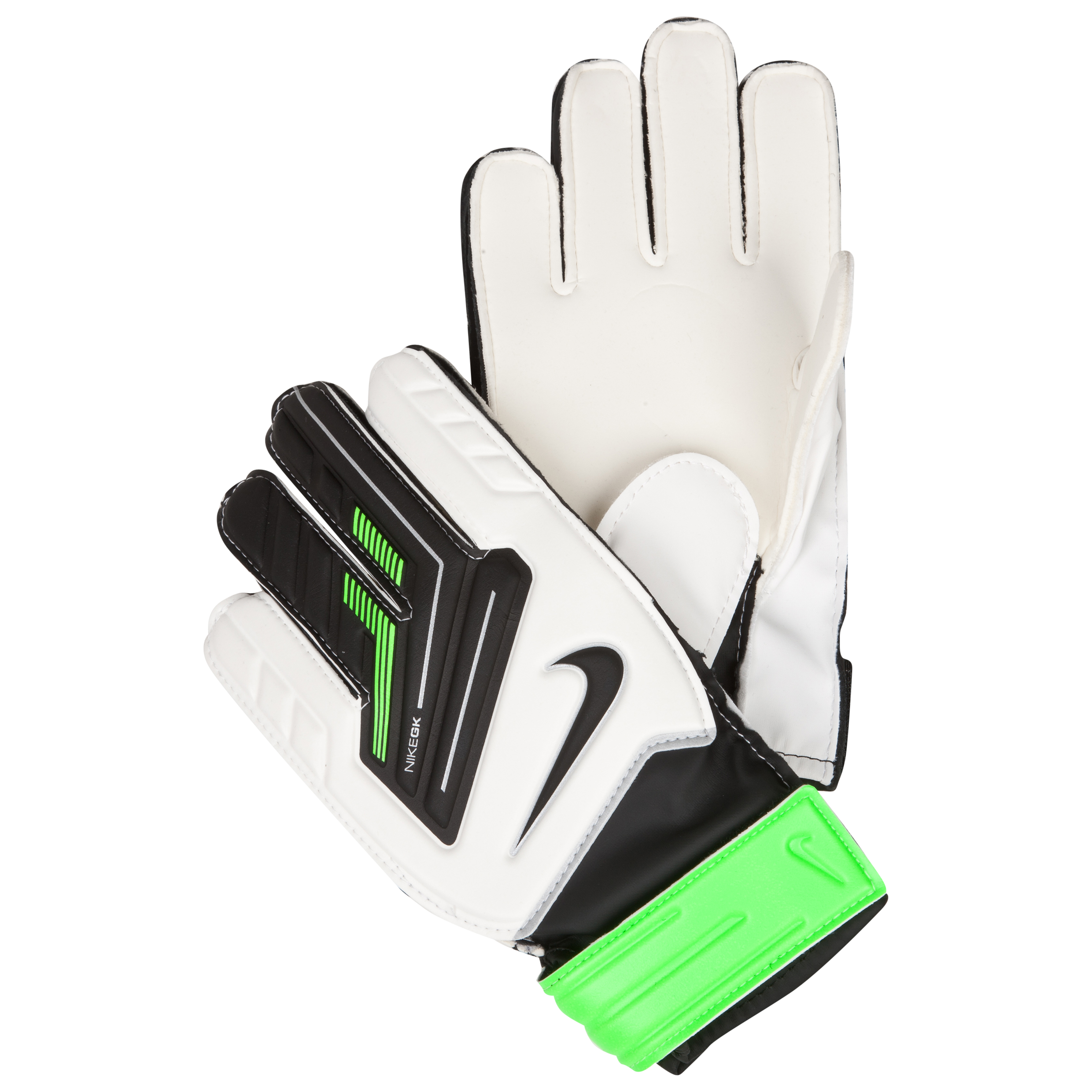Nike Goalkeeper Grip Goalkeeper Gloves - White/Green/Black