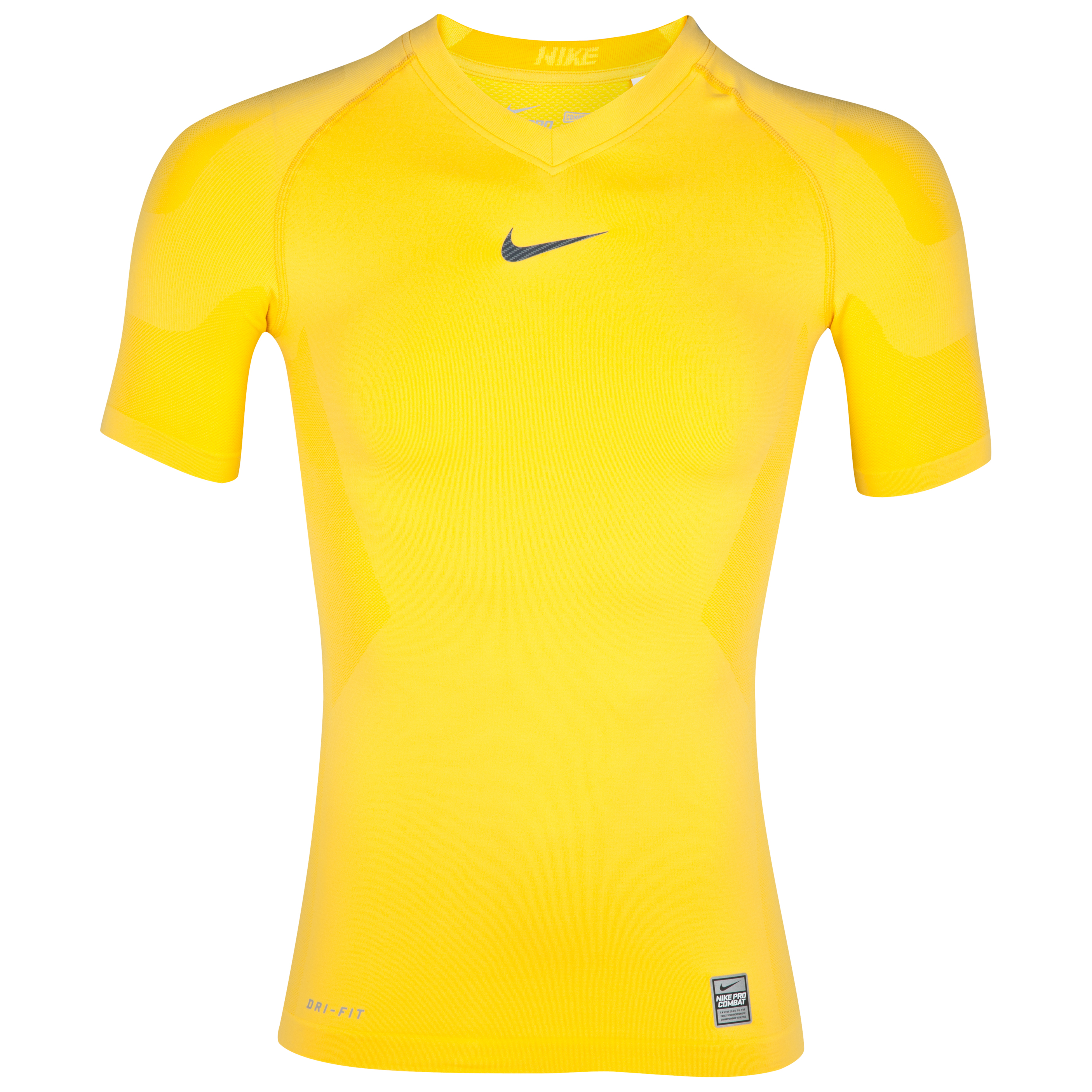 Nike Pro Combat Hypercool Baselayer Top - Varsity Maize