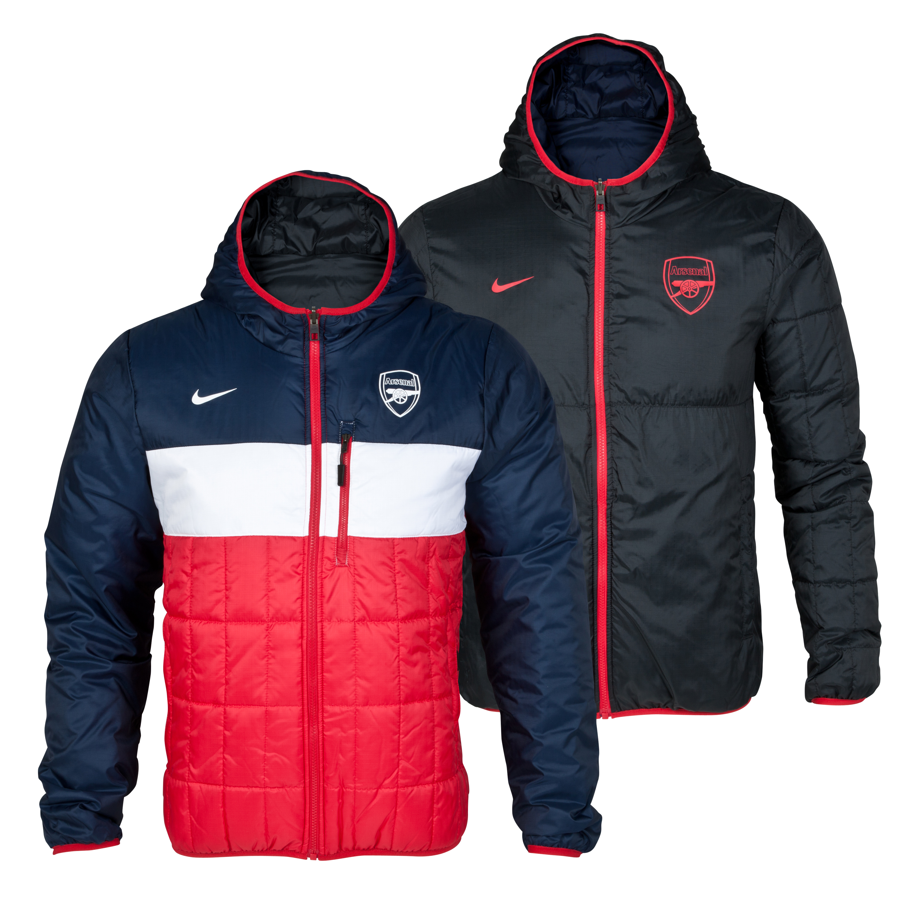 Arsenal Flip It Reversible Jacket - Artillery Red/Obsidian/White/White