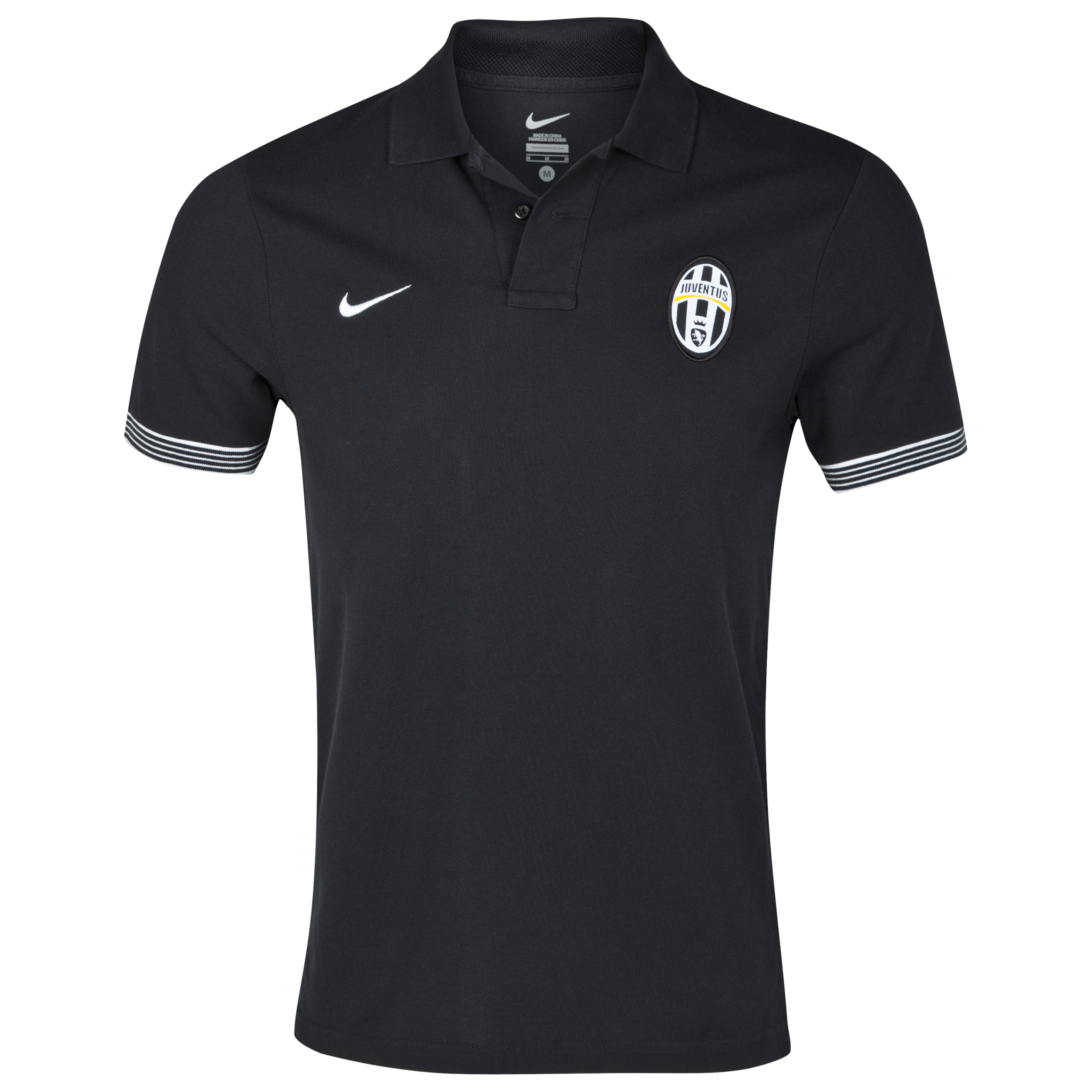 Juventus Authentic Short Sleeve Grand Slam Polo - Black/White