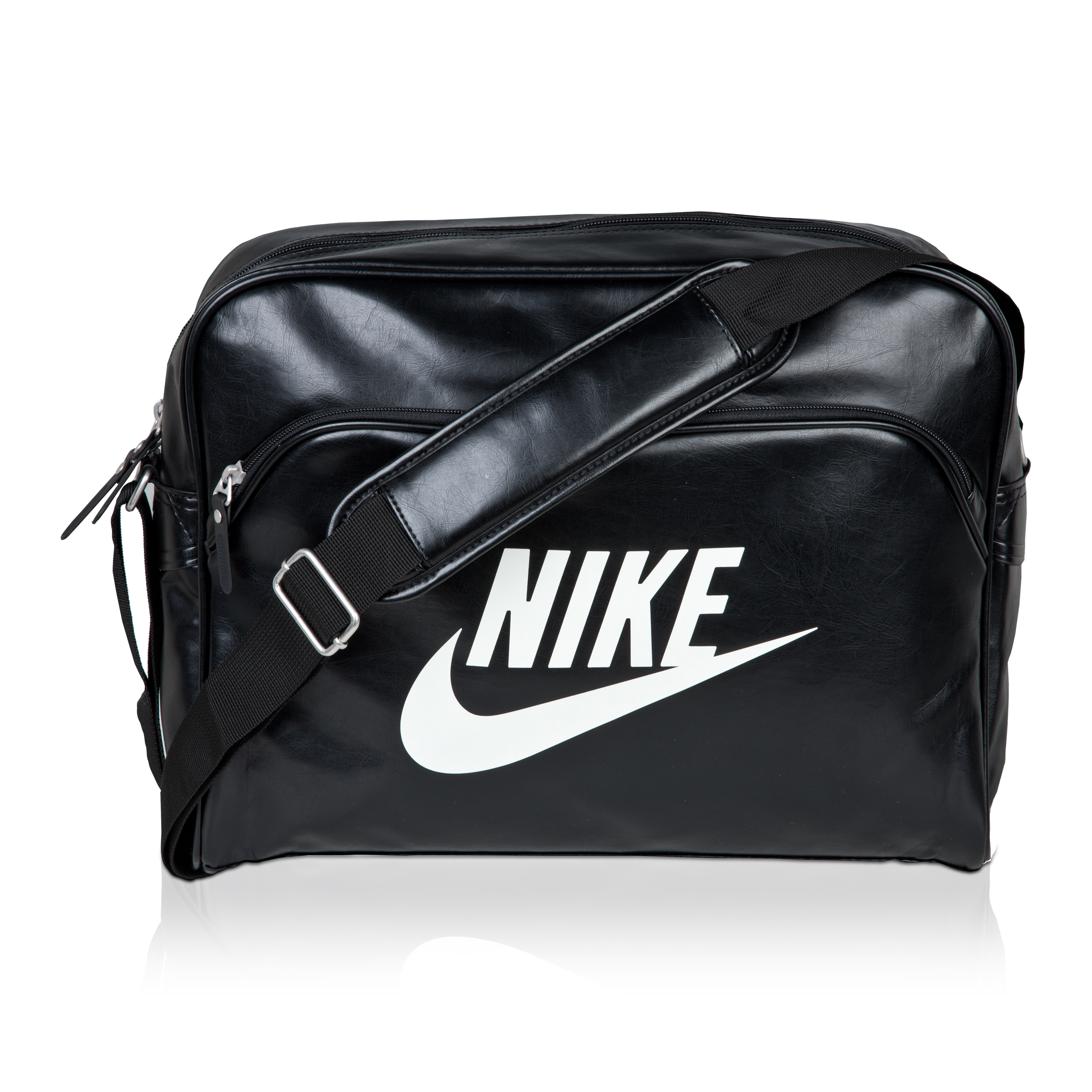 Nike Heritage Track Shoulder Bag - Black/White