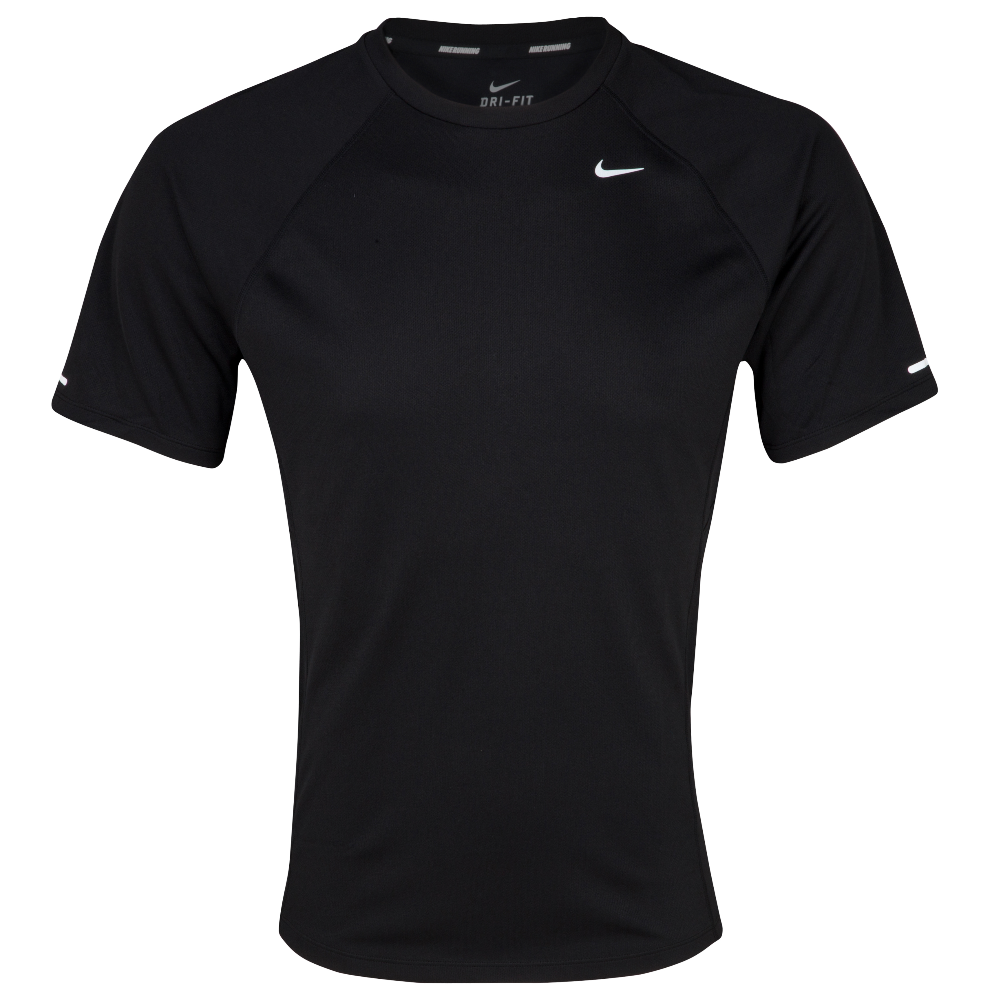 Nike Miler UV Team T-Shirt - Black/Reflective Silver