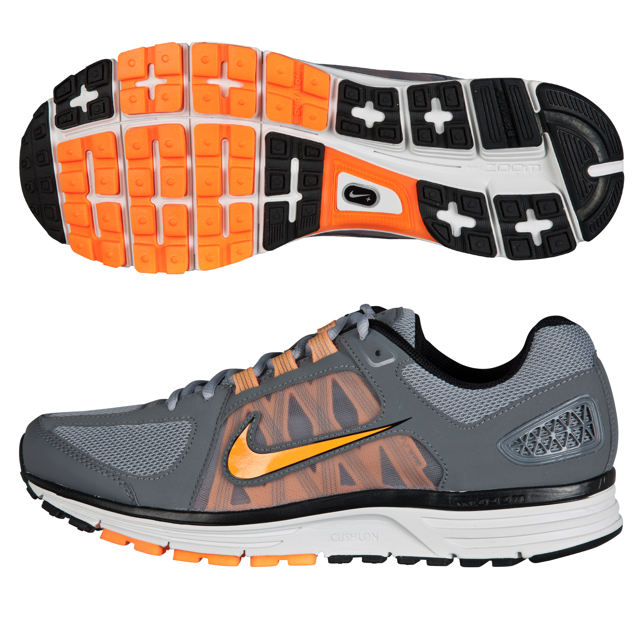 Nike Zoom Vomero(+) 7 Trainers - Wolf Grey/Total Orange/Grey/White