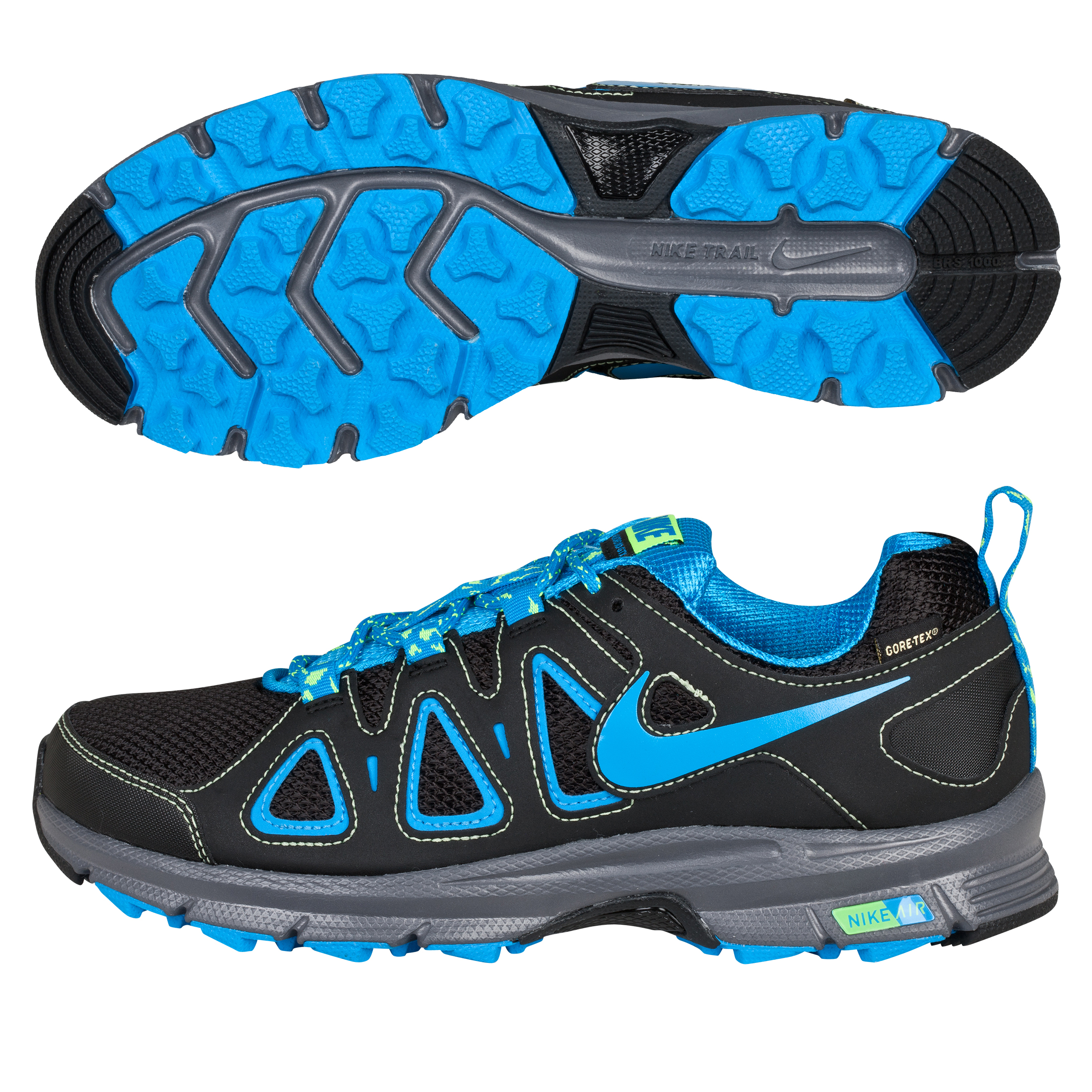 Nike Air Alvord 10 GTX Trainers - Black/Blue Glow/Volt/Dark Grey - Womens