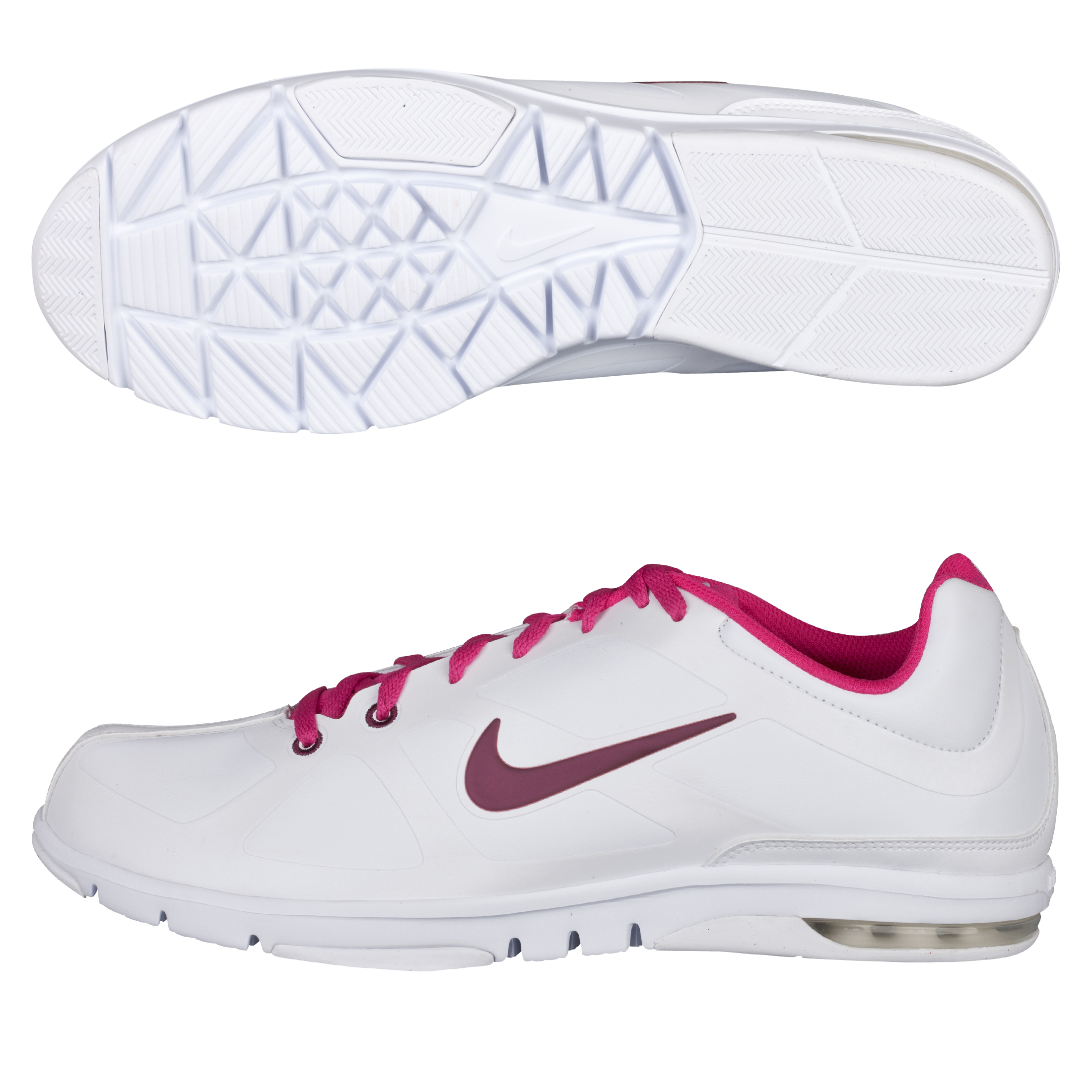 Nike Womens Air Max Trainer - White/Bordeaux-Fireberry - Womens