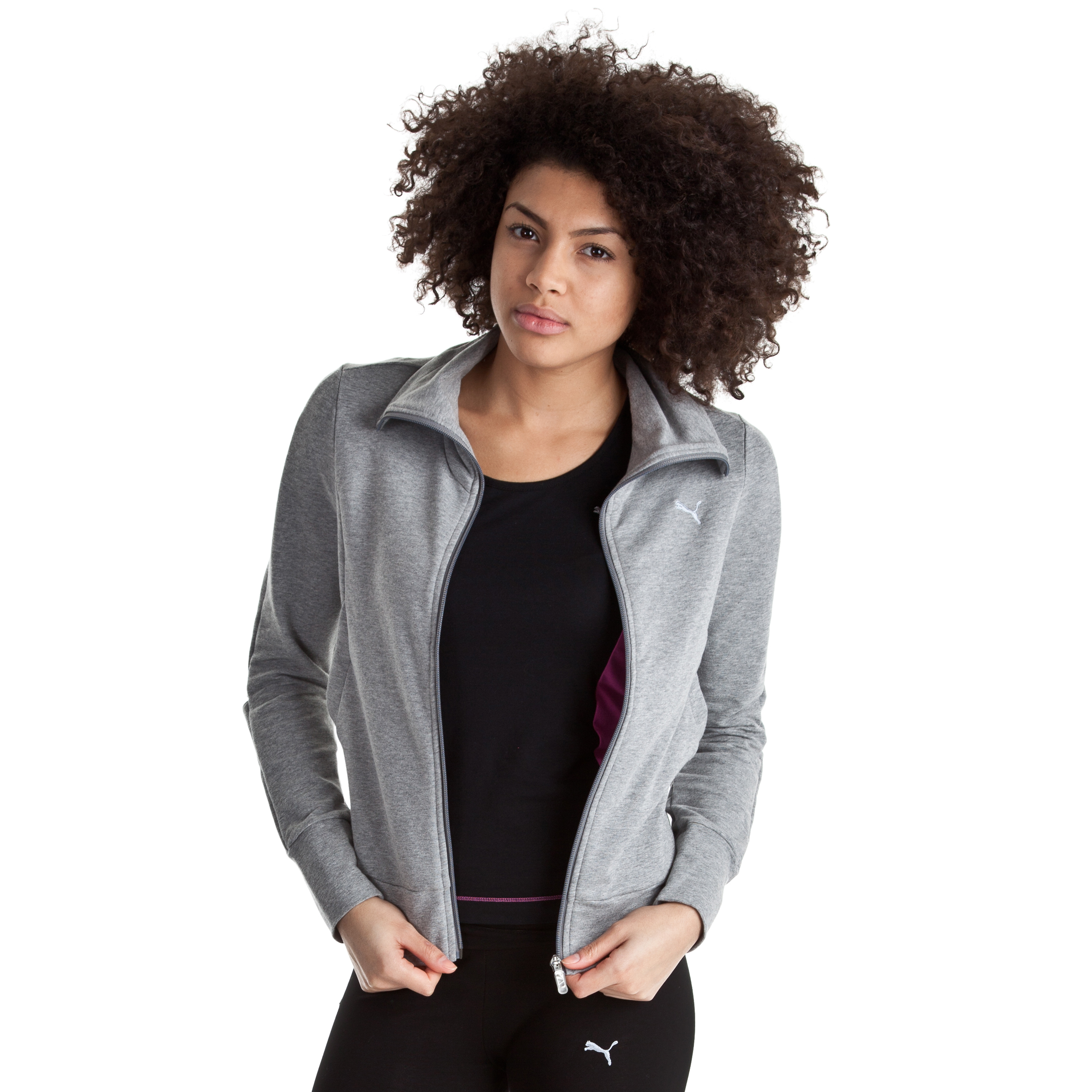Puma Move Sweat Jacket - Grey Heather - Female