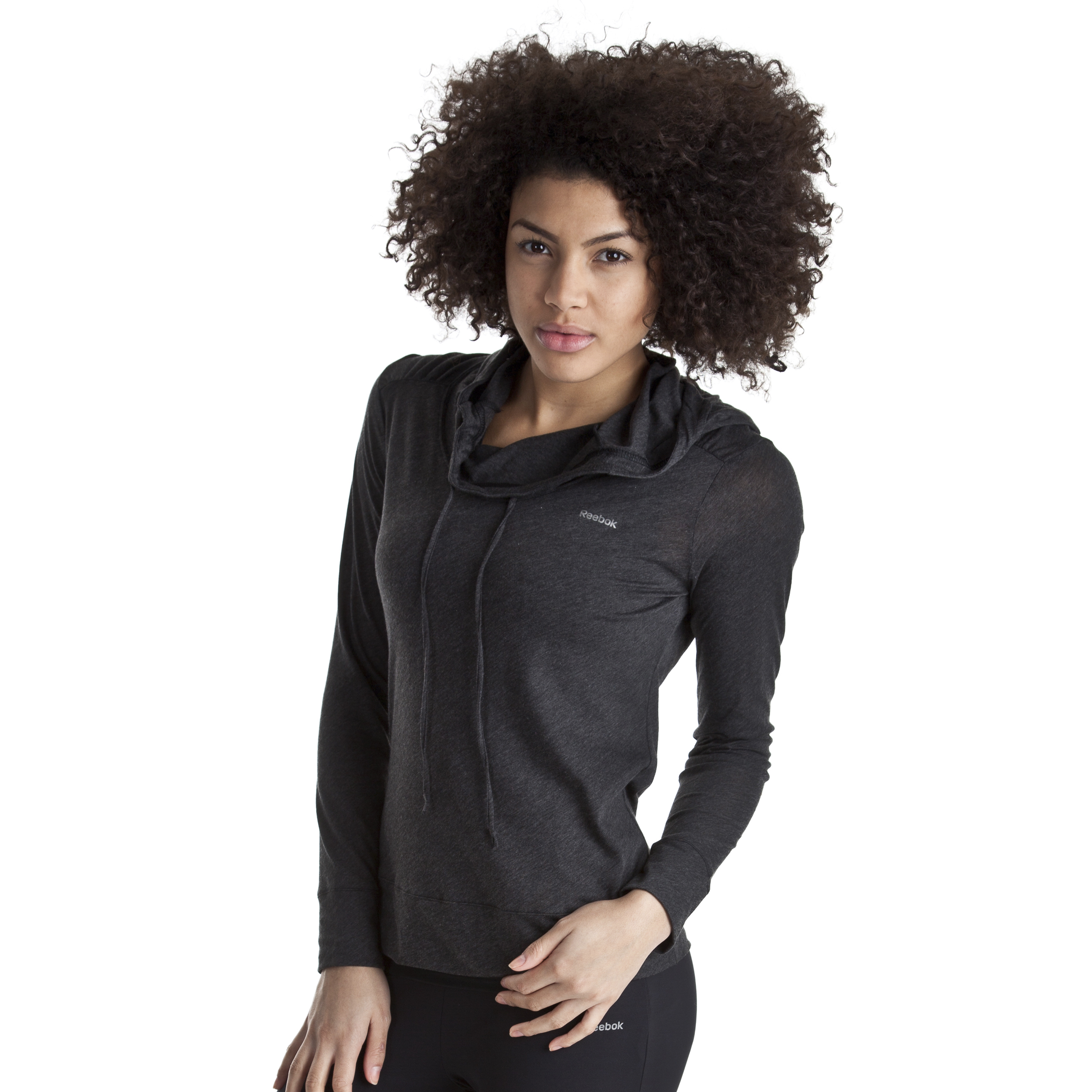 Reebok EasyTone Hoody - Black Melange - Women