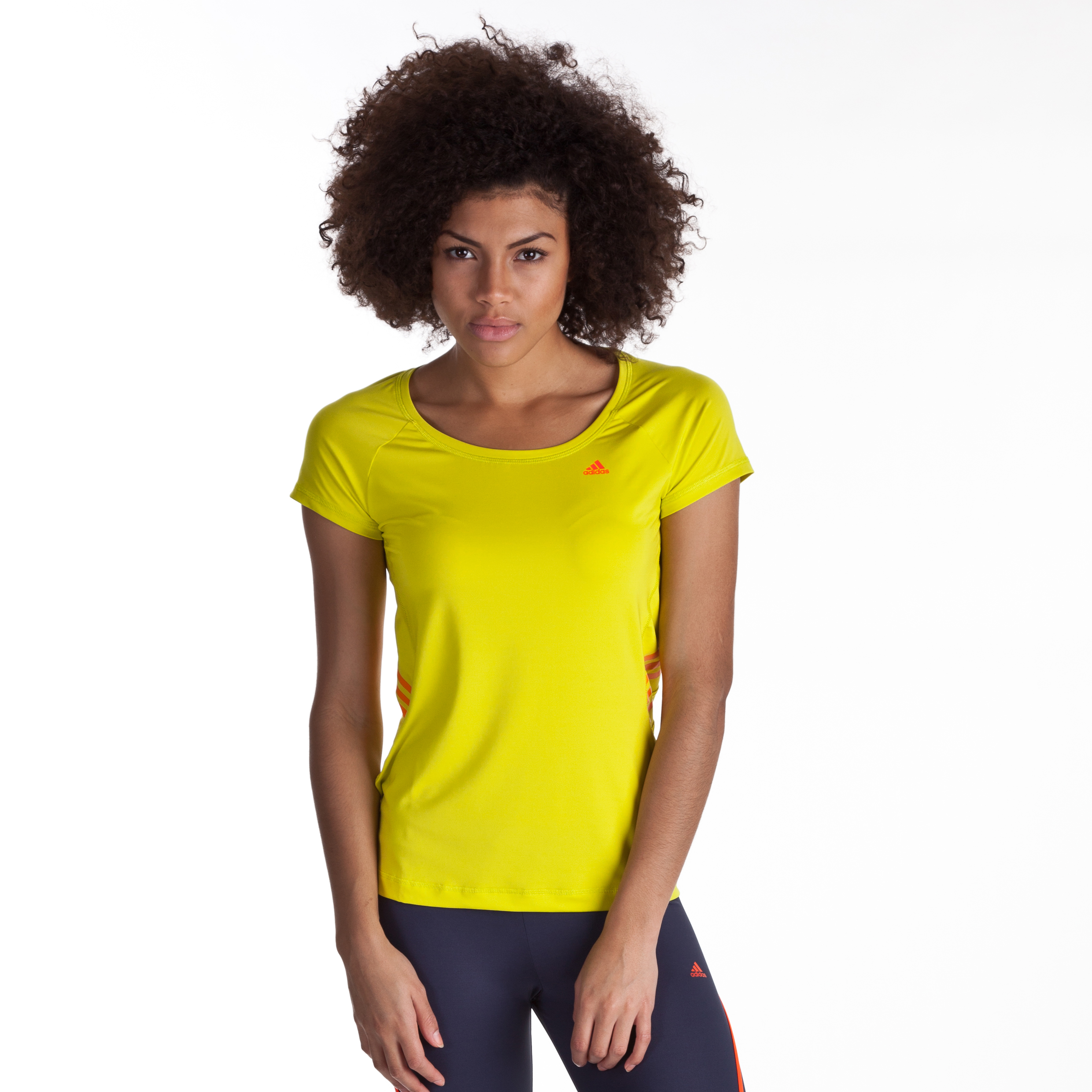 Adidas Adizero Tee - lab lime/infrared - Womens