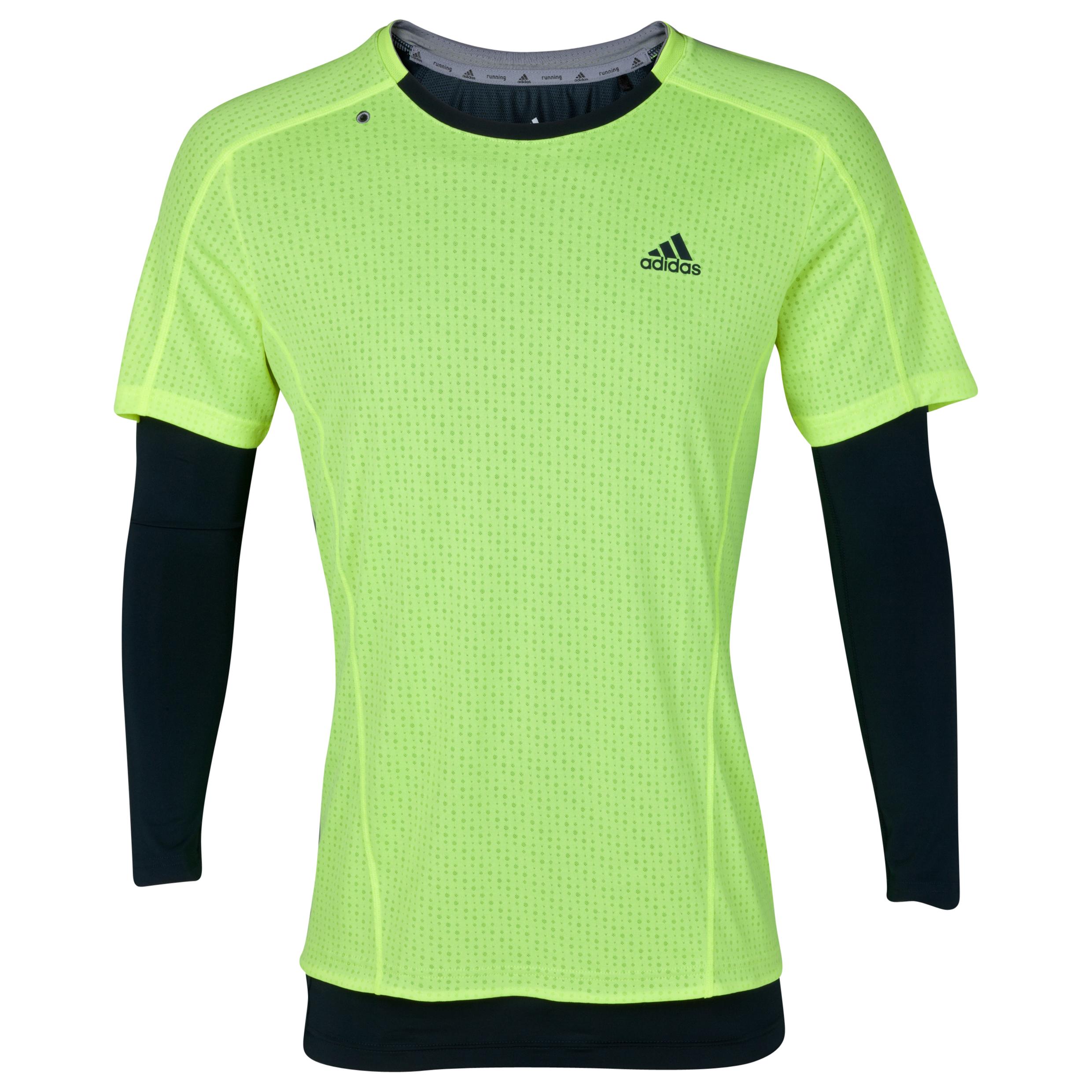 Adidas Supernova 2in1 T-Shirt - Long Sleeve - Electricity/Tech Onix