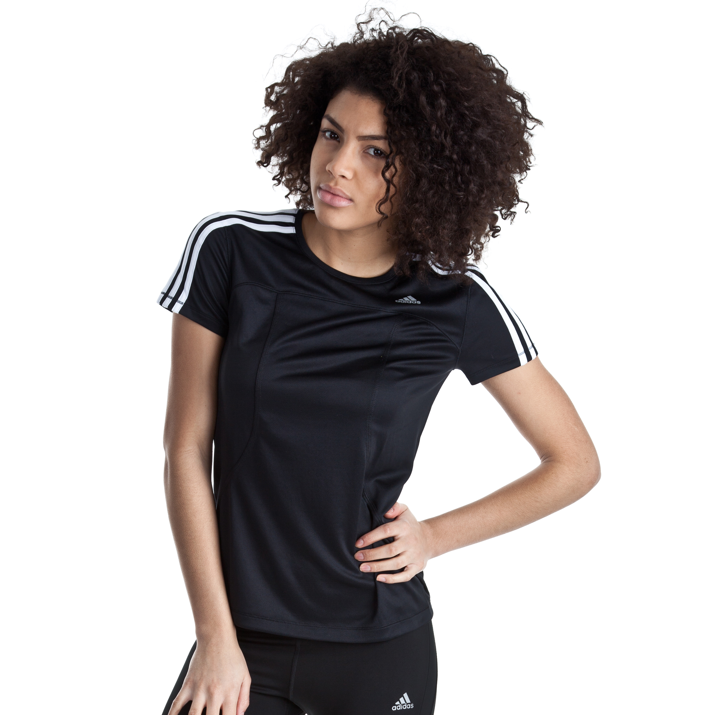 Adidas Response DS T-Shirt - Black/White - Womens
