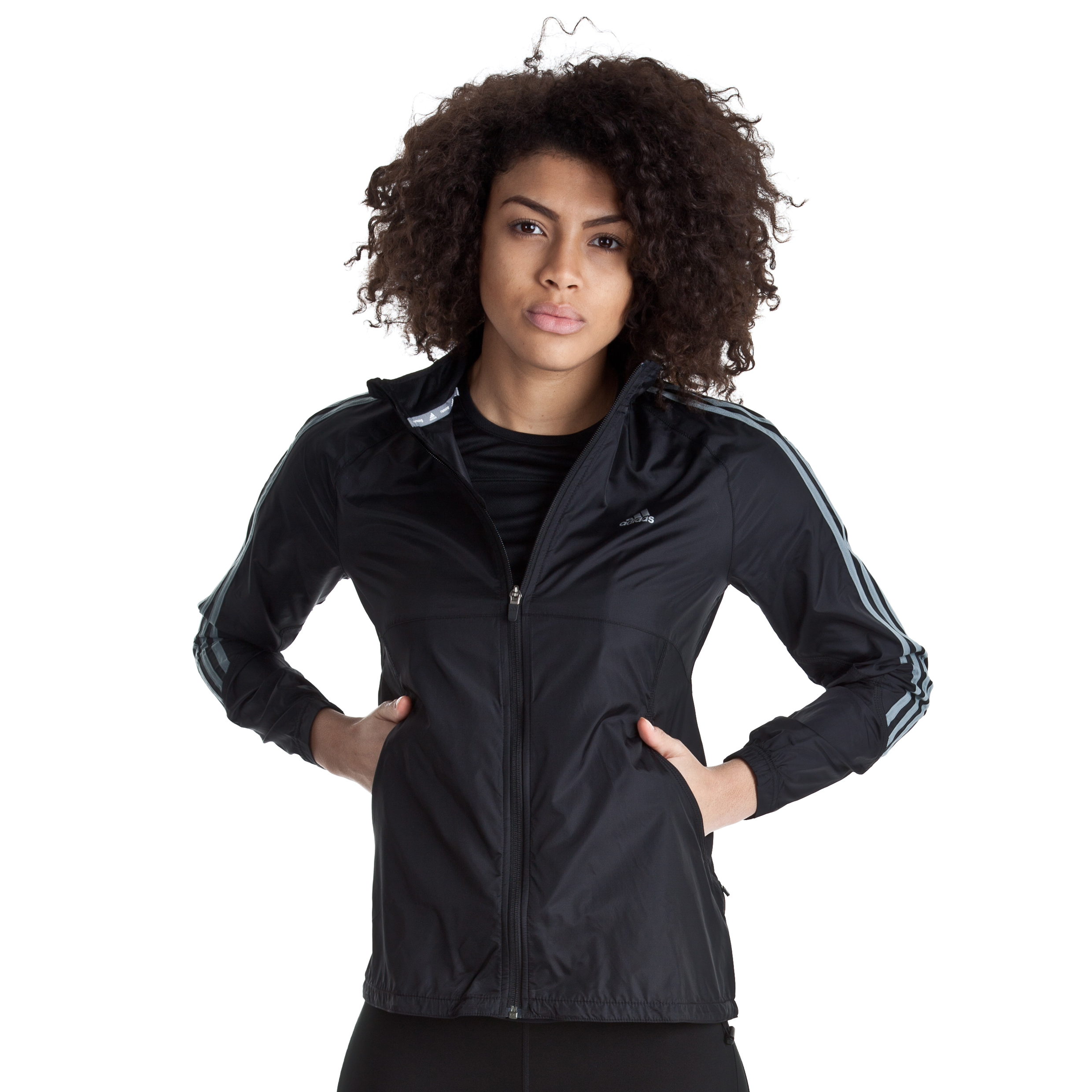 Adidas Response DS Wind Jacket - Black/Tech Grey - Womens