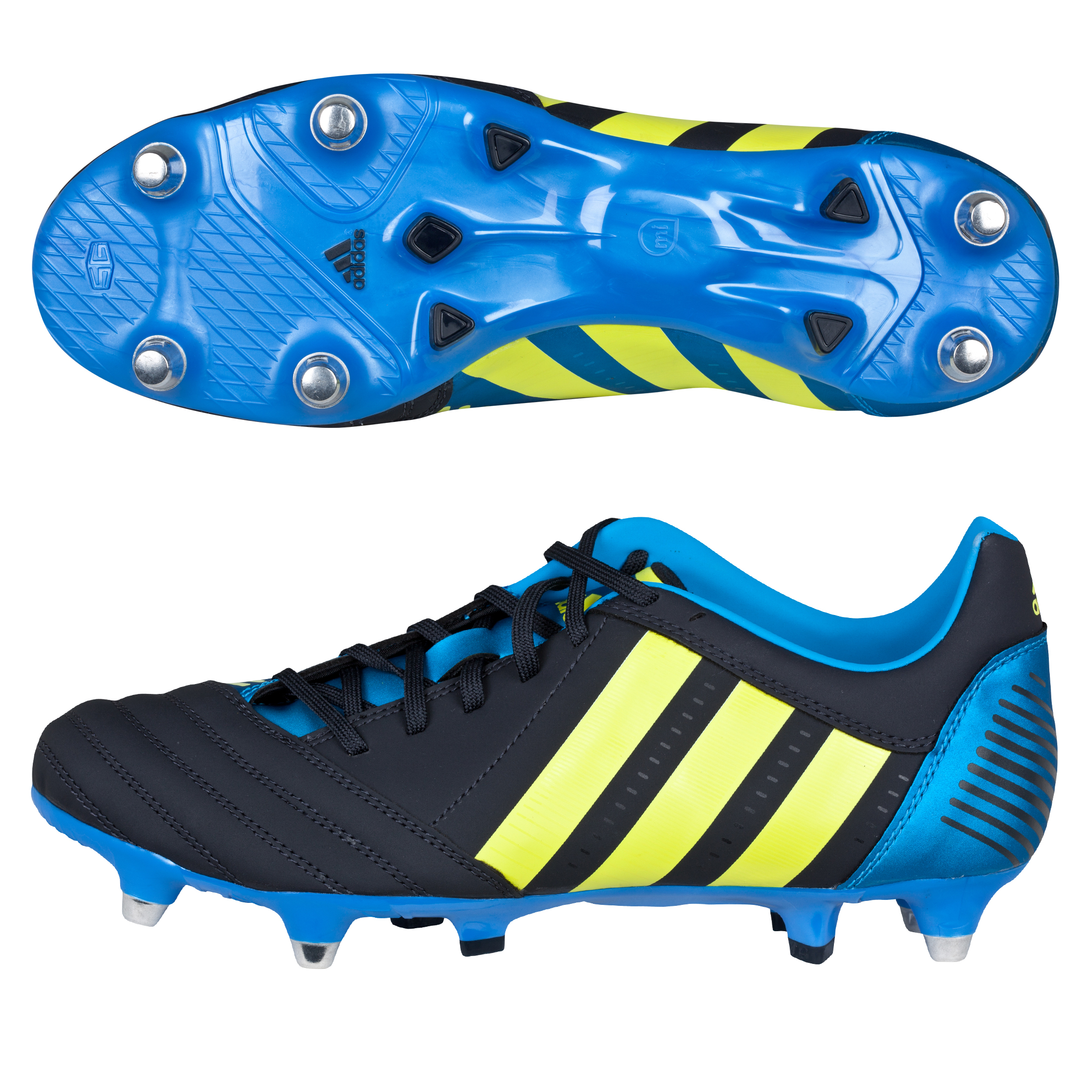 Adidas Absolado RXV TRX Soft Ground Rugby Boots - Punjab/Lab Lime/Bright Blue