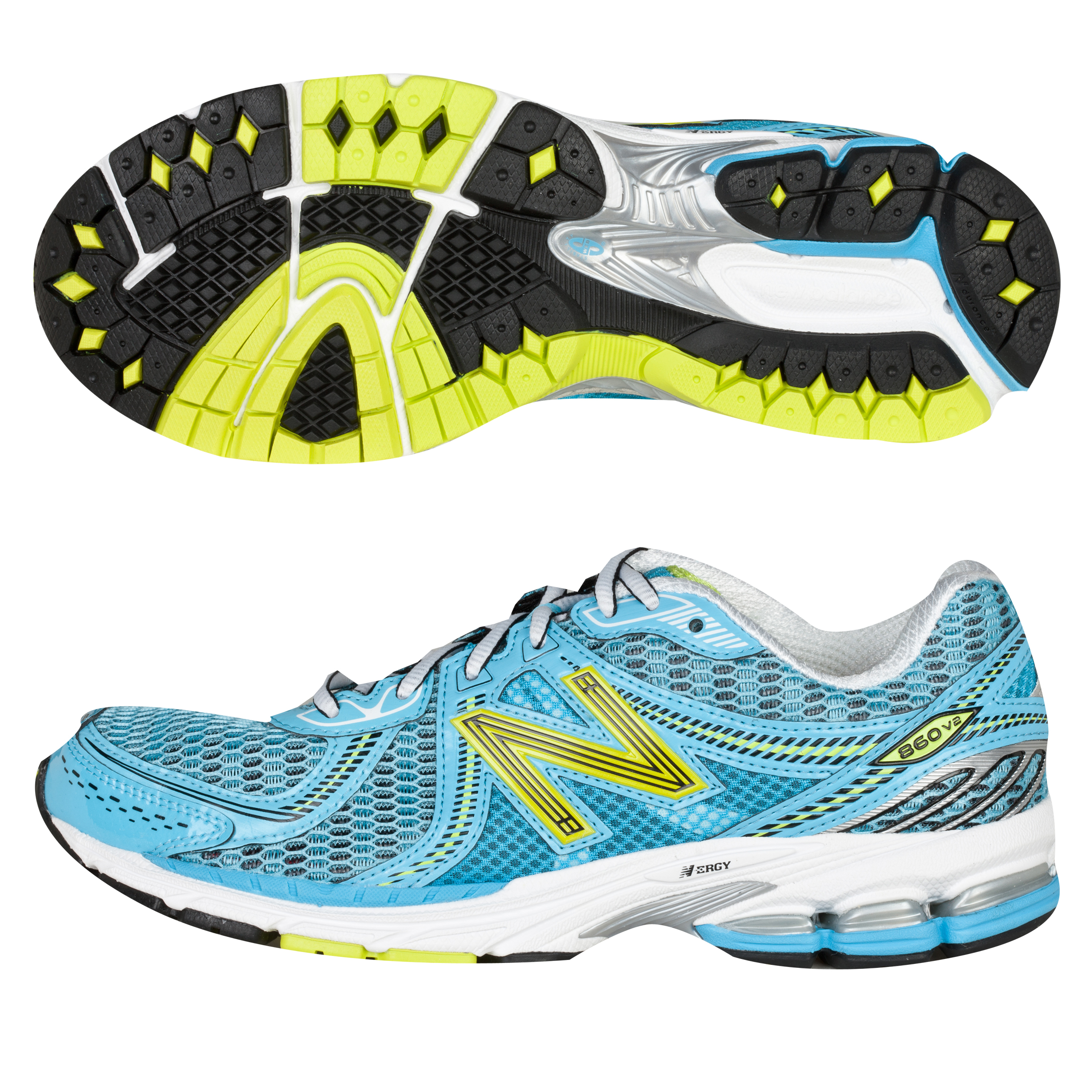 New Balance 860V2 Running Trainers - Aqua Blue - Womens
