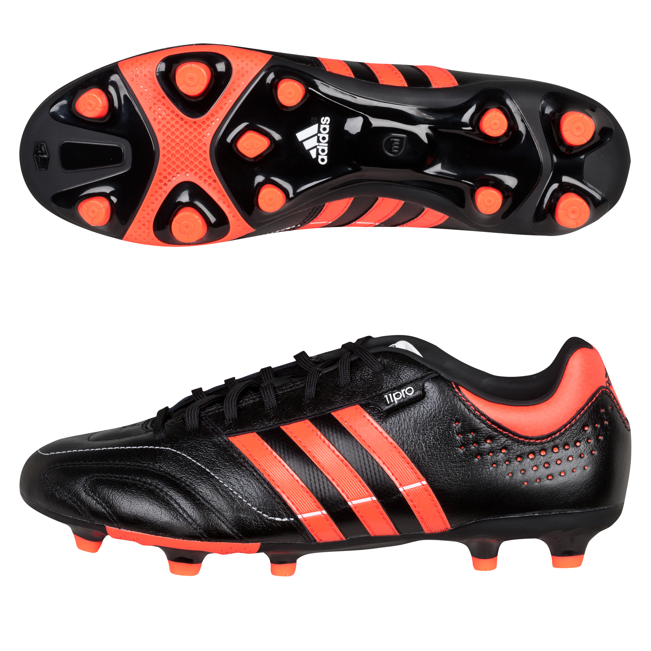 Adidas 11Nova TRX Firm Ground Football Boots - Black/Infrared/White