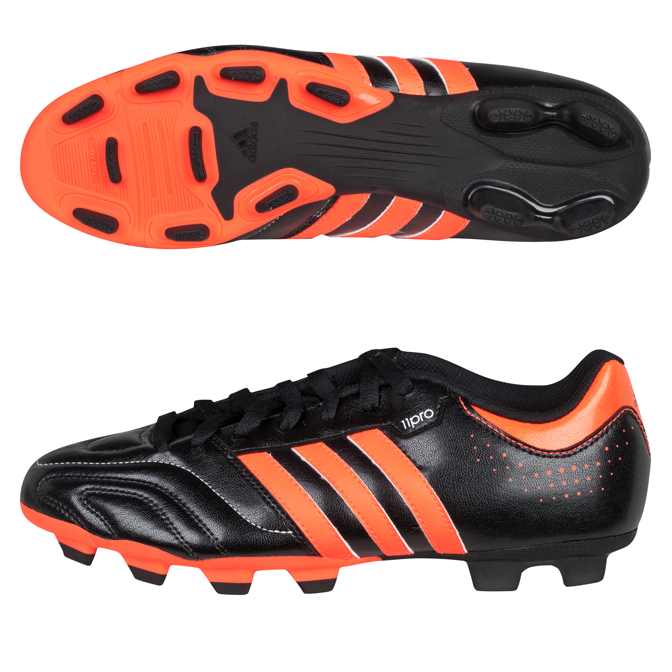 Adidas 11Questra TRX Firm Ground Football Boots - Black/Infrared/White