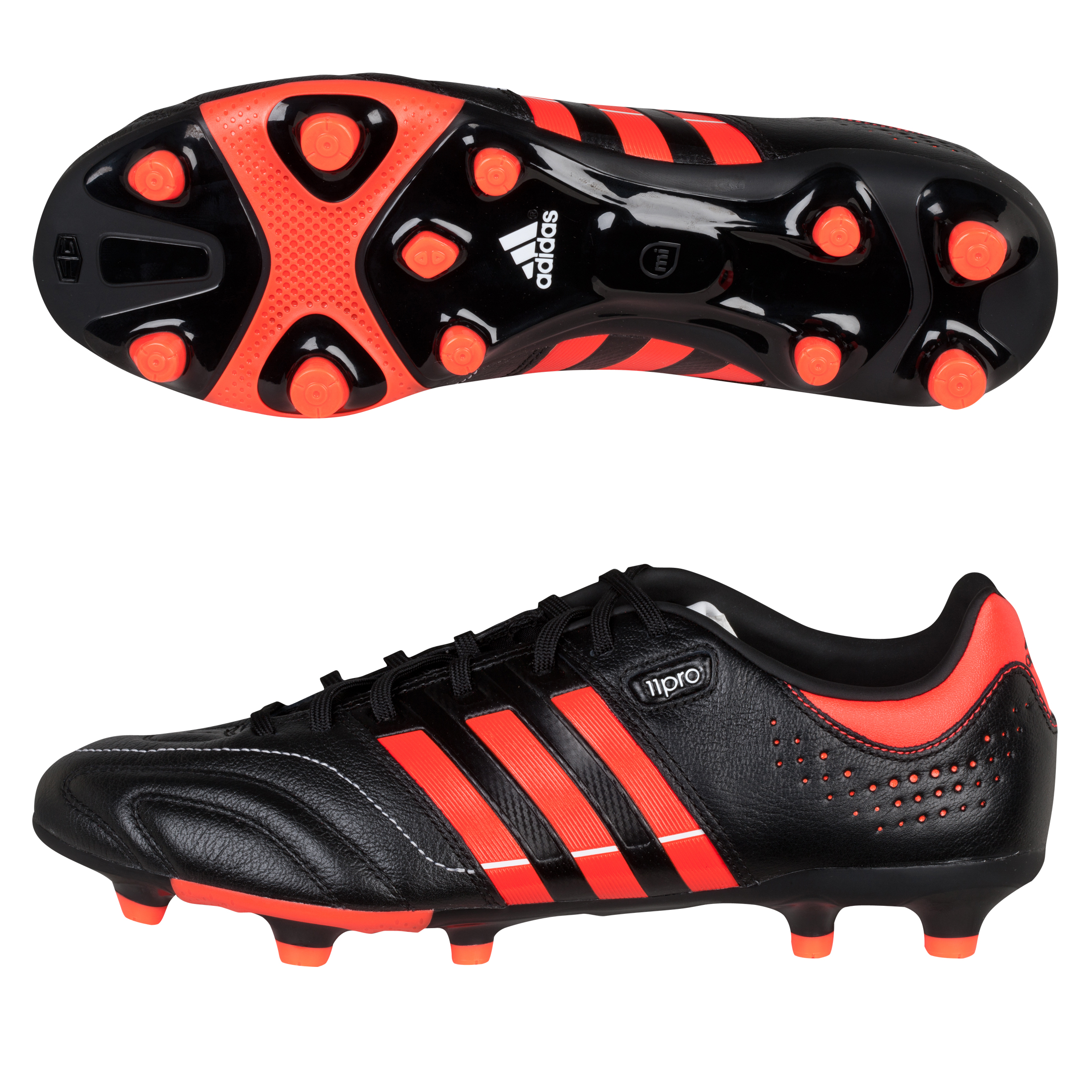 Adidas 11Core TRX Firm Ground Football Boots - Black/Infrared/White