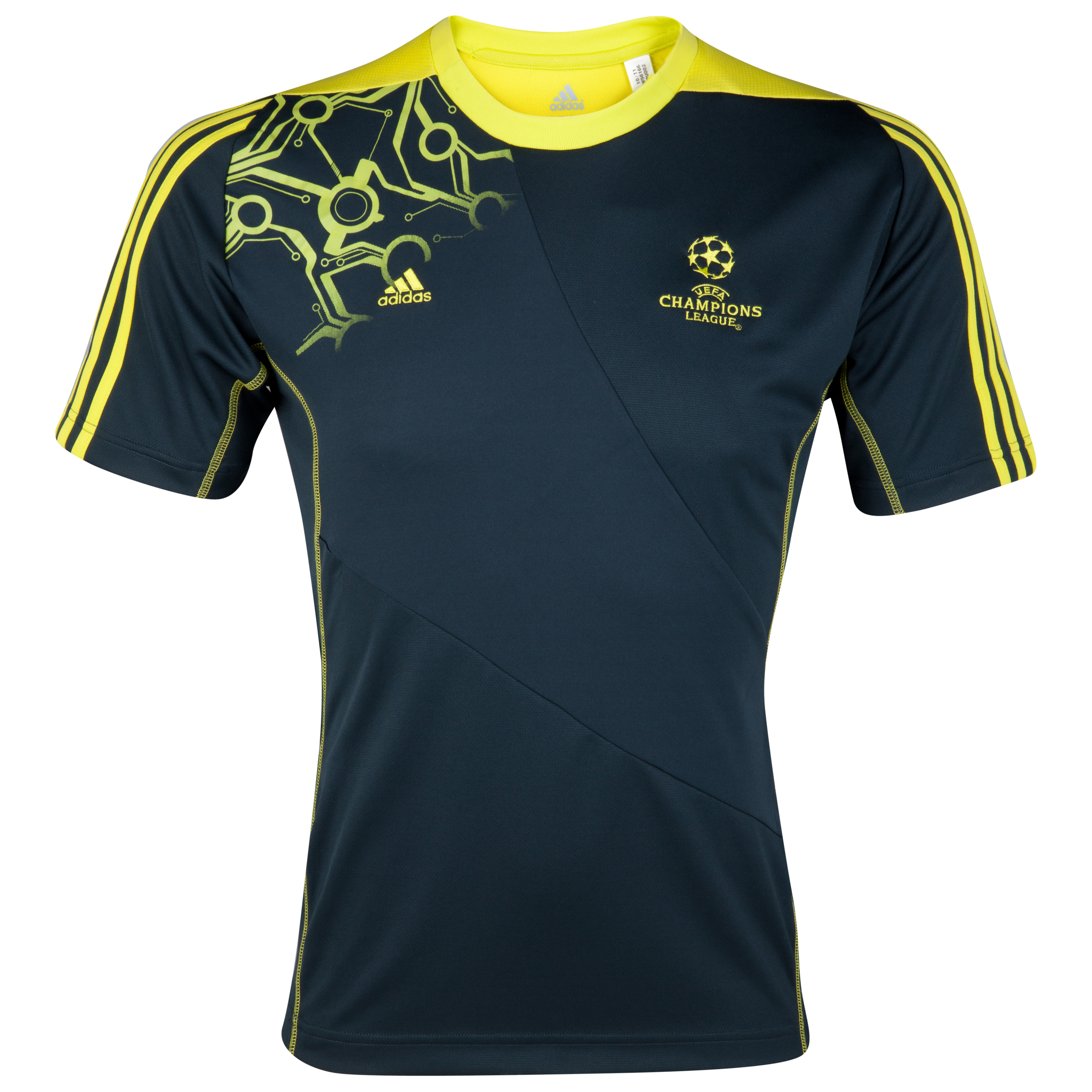 adidas Predator UEFA Champions League Tee - Tech Onix/Lab Lime