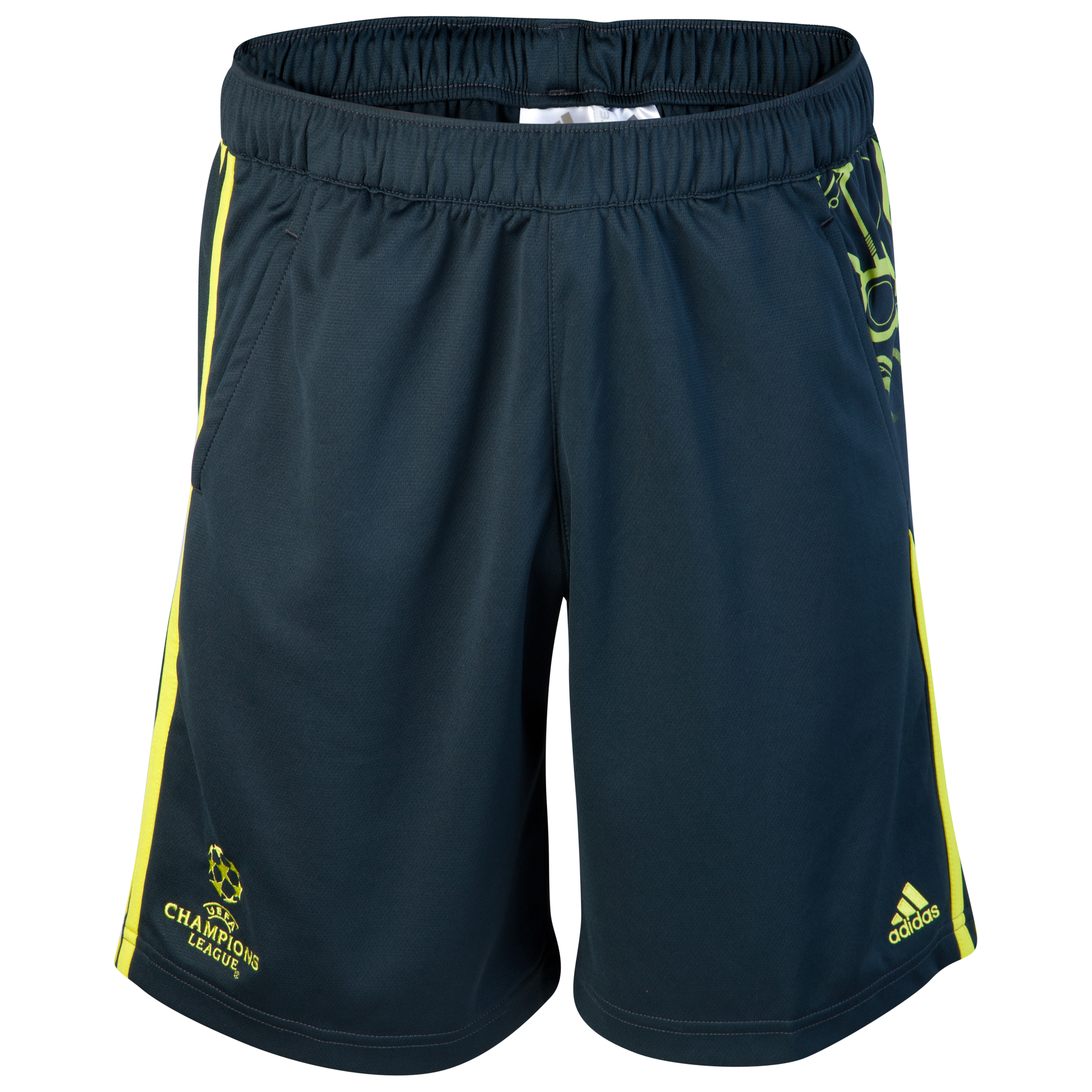 adidas Predator UEFA Champions League Training Short - Tech Onix/Lab Lime