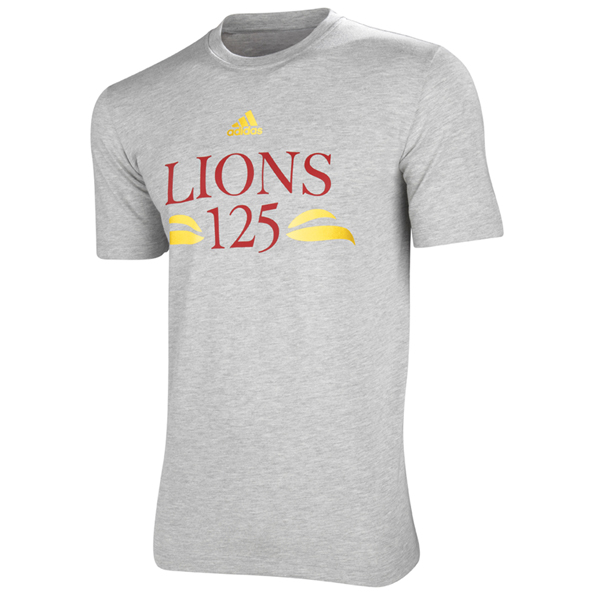 adidas British and Irish Lions 125 Year Anniversary T-Shirt - Medium Grey Heather
