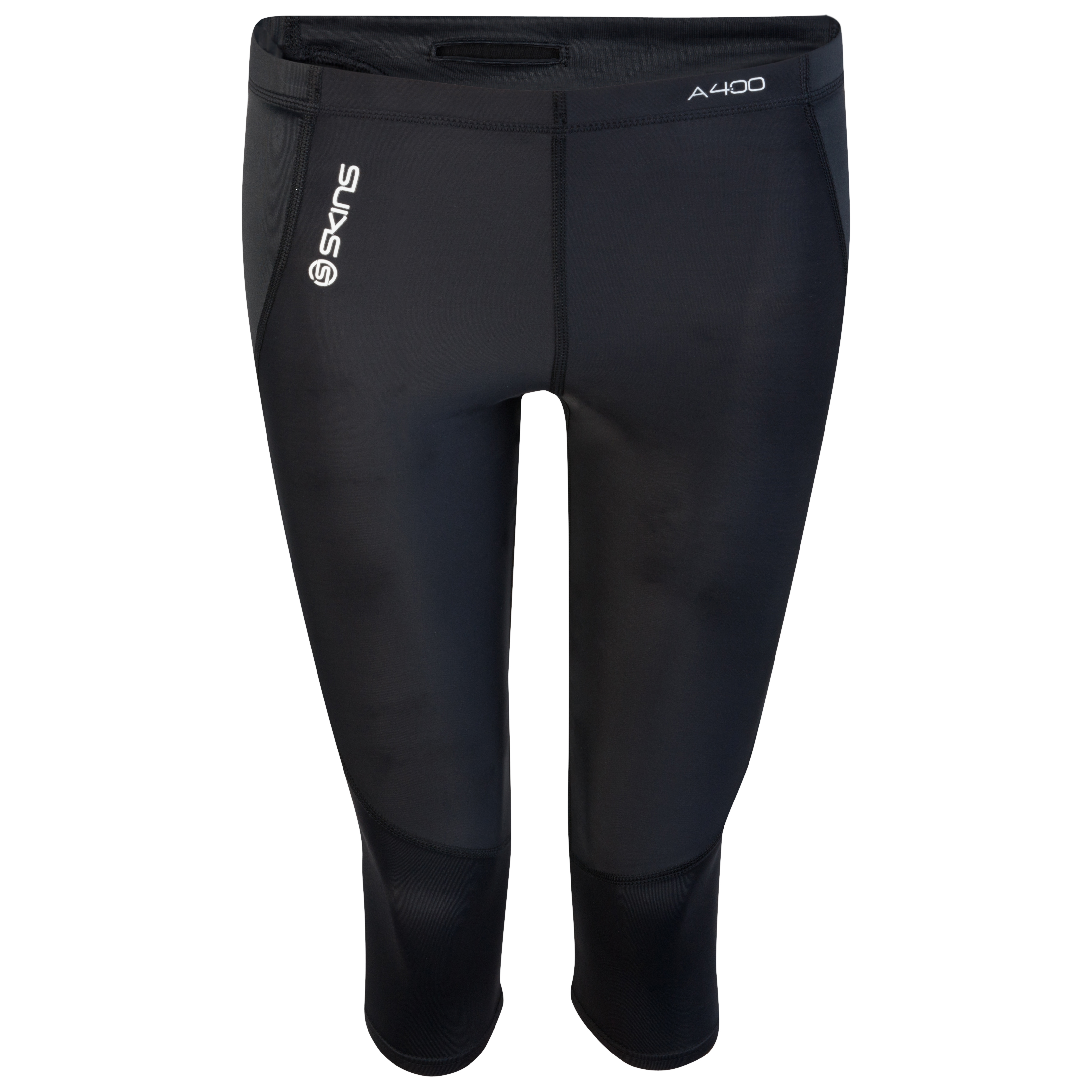 Skins A400 Active 3/4 Tights - Black/Silver - Womens