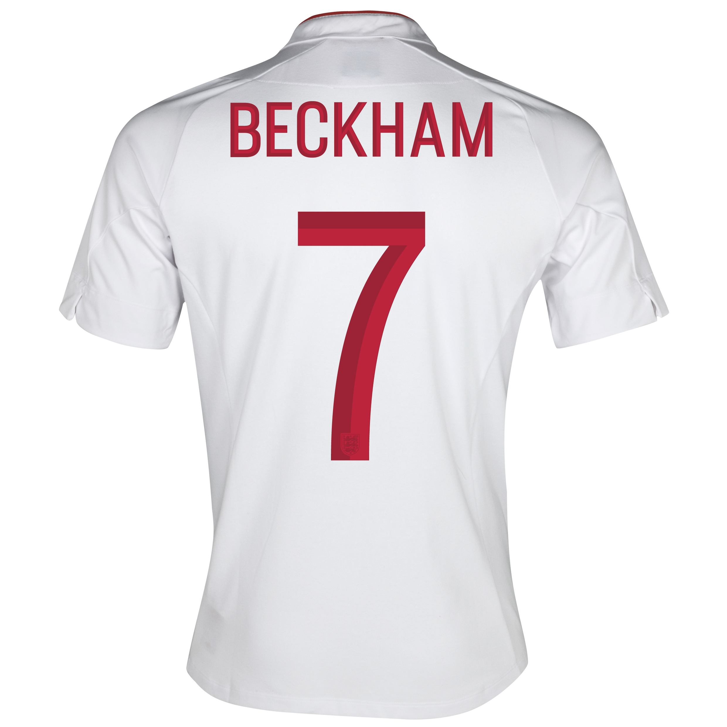 England Home Shirt 2012/13 - Boys with Beckham 7 printing