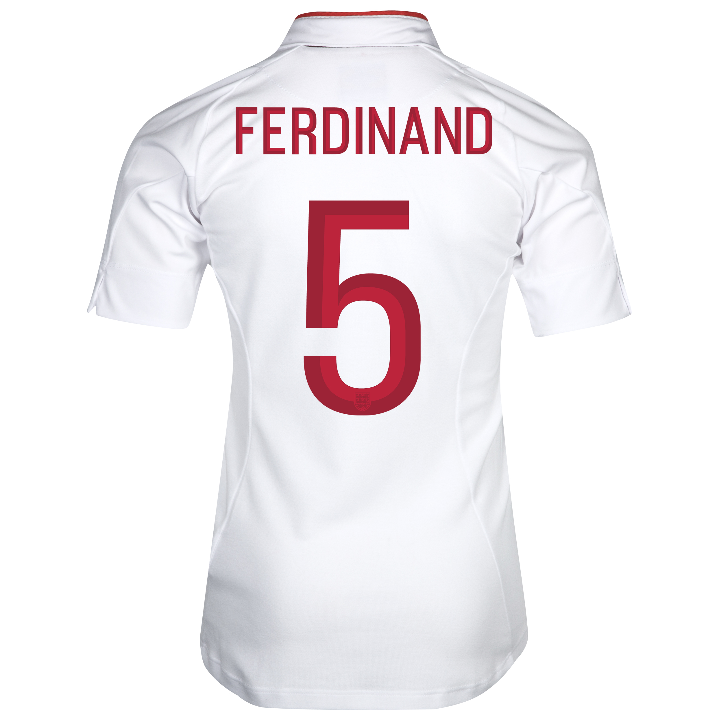 England Home Shirt 2012~13 Girls with Ferdinand 5 printing
