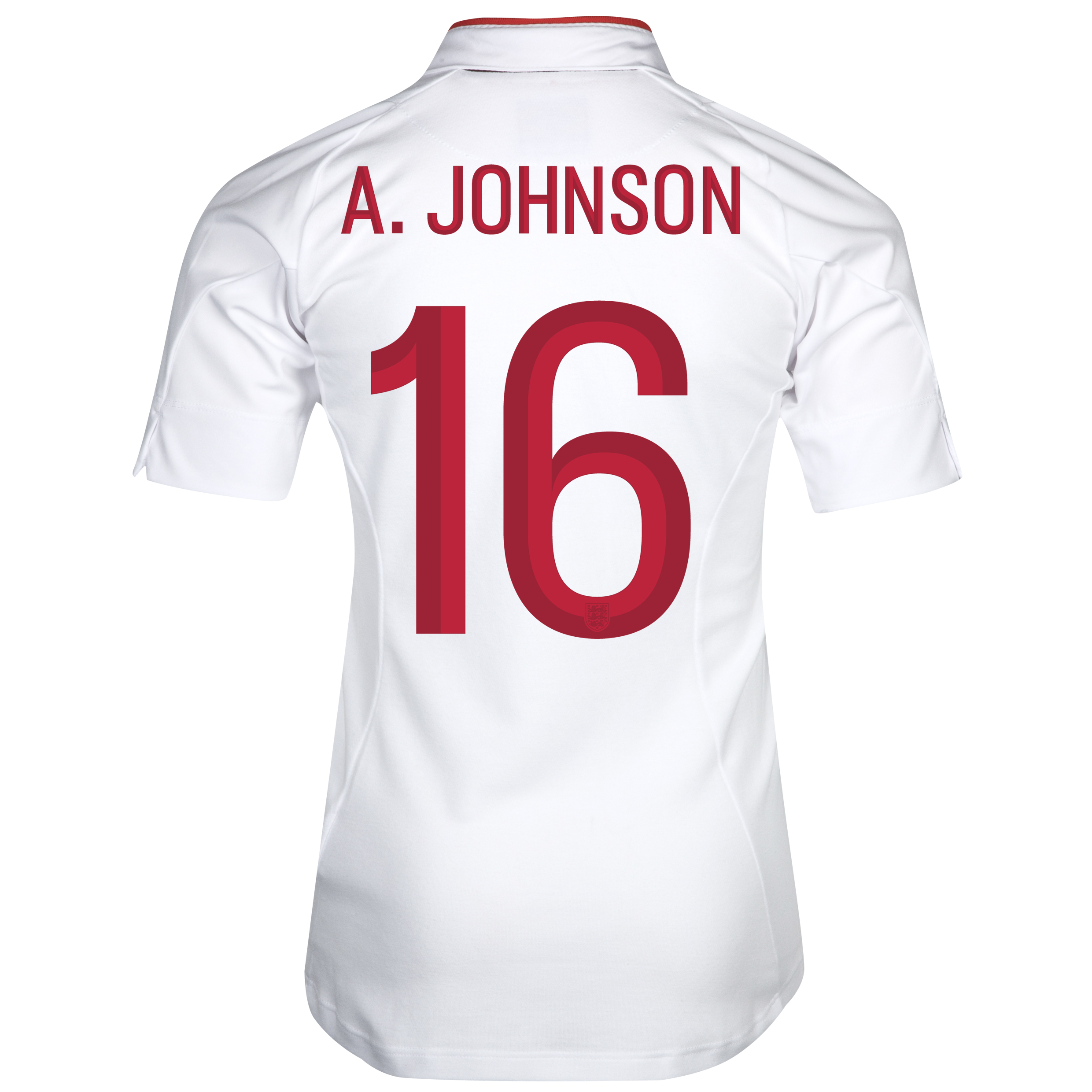 England Home Shirt 2012~13 Girls with AJohnson 16 printing
