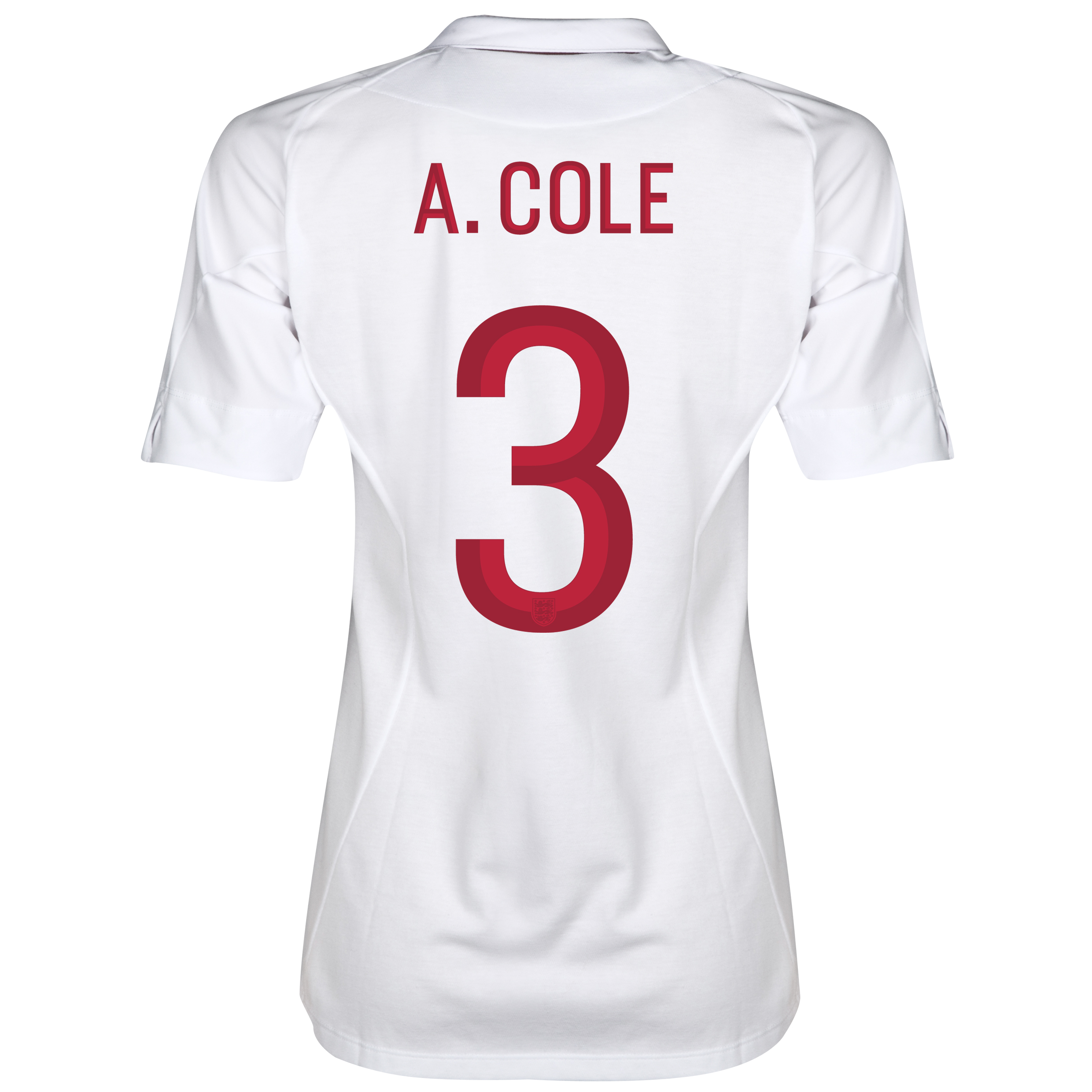 England Home Shirt 2012~13 Womens with ACole 3 printing