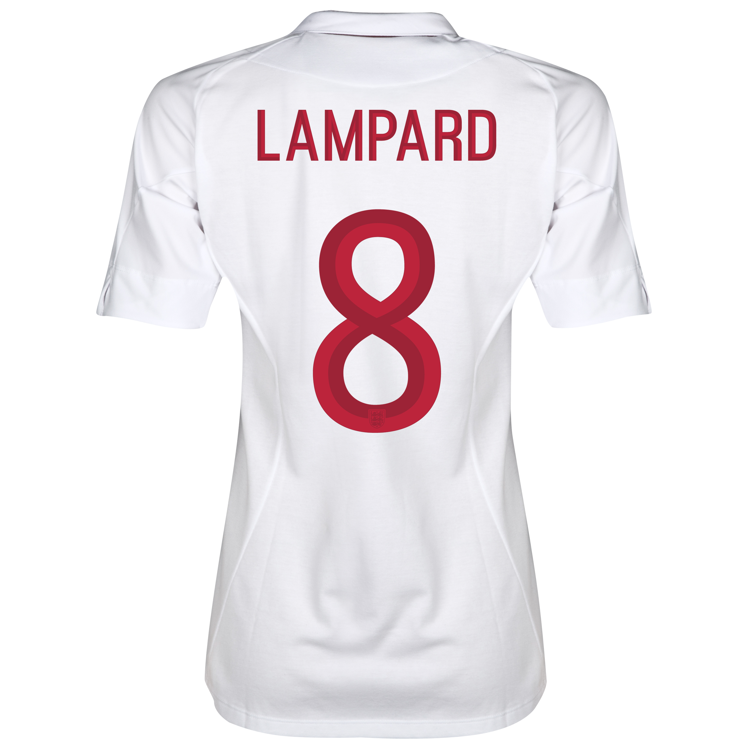 England Home Shirt 2012/13 - Womens with Lampard 8 printing