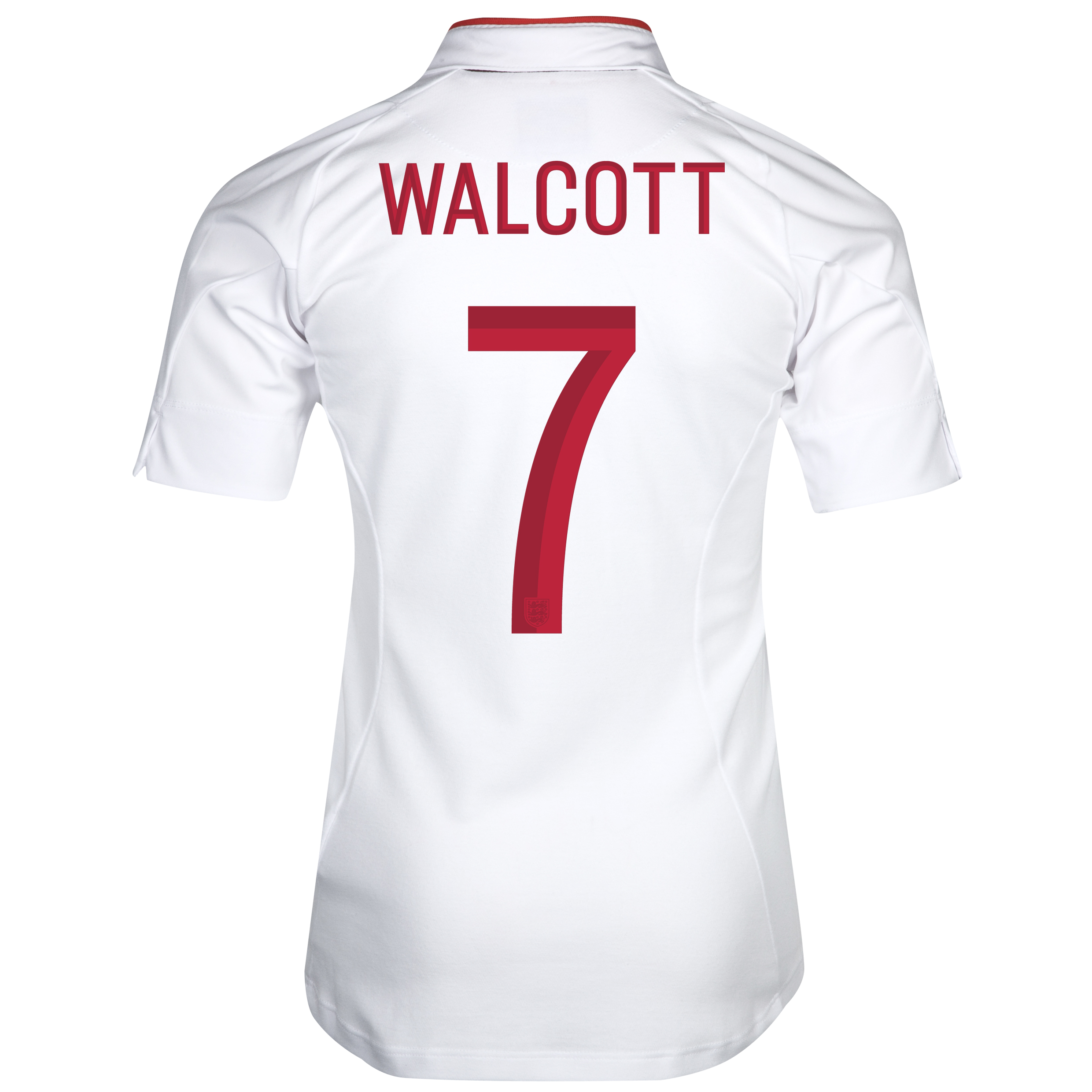 England Home Shirt 2012~13 Girls with Walcott 7 printing
