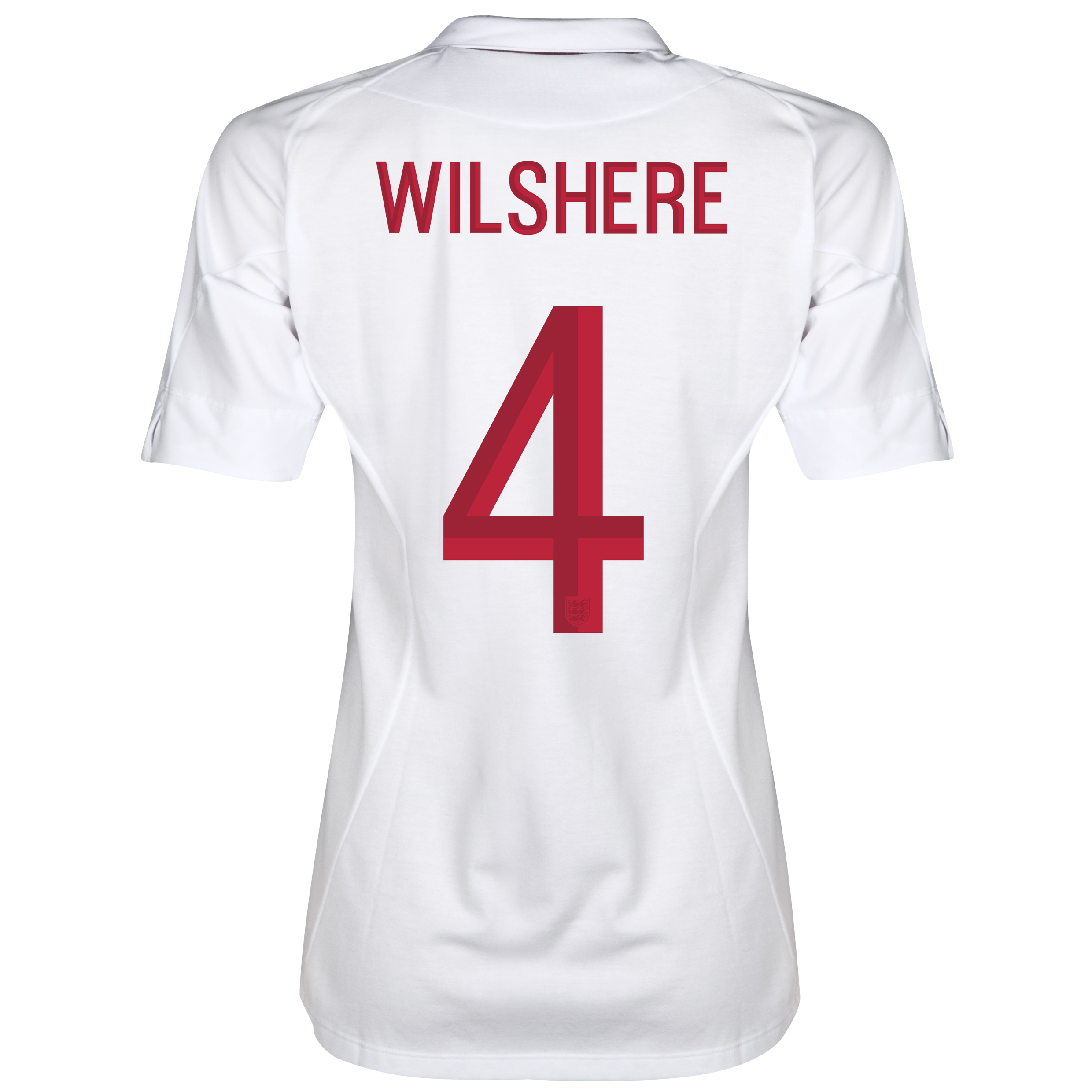 England Home Shirt 2012~13 Womens with Wilshere 4 printing