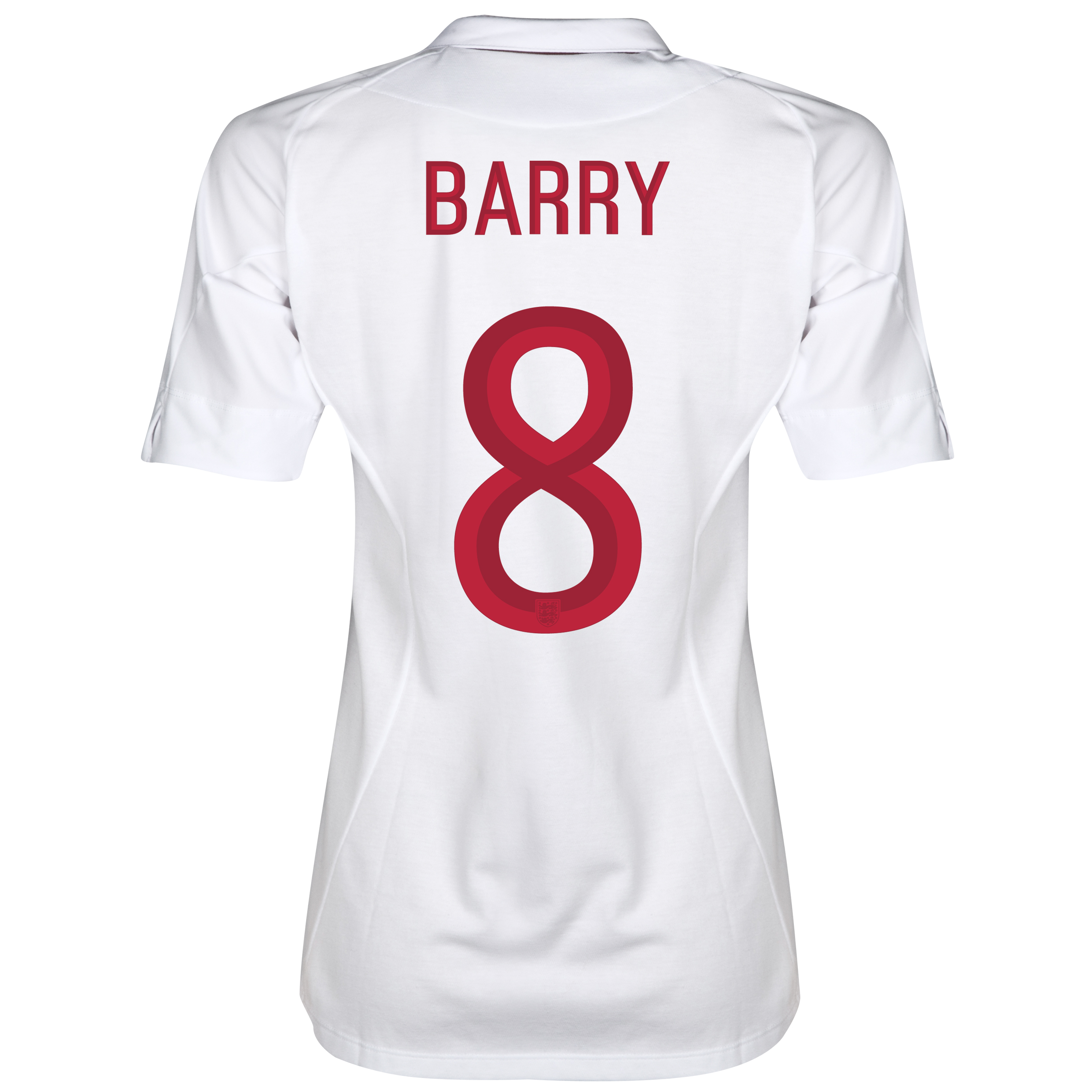 England Home Shirt 2012~13 Womens with Barry 8 printing