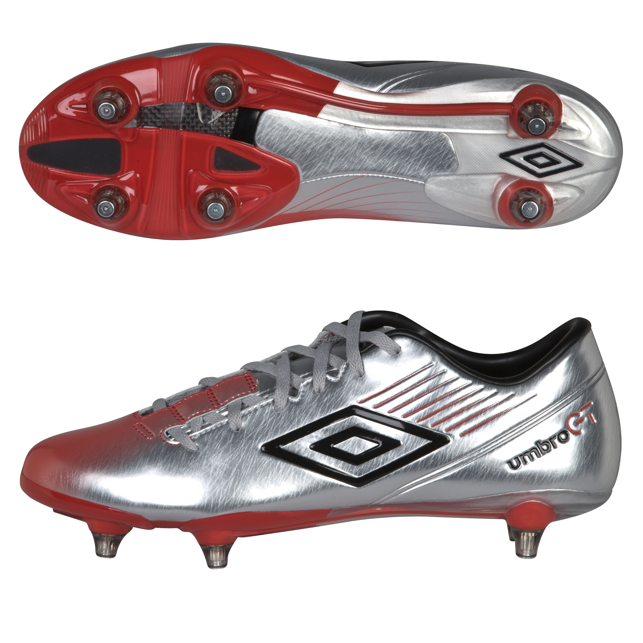 Umbro Gt II Pro-A Sg- Silver / Black / True Red