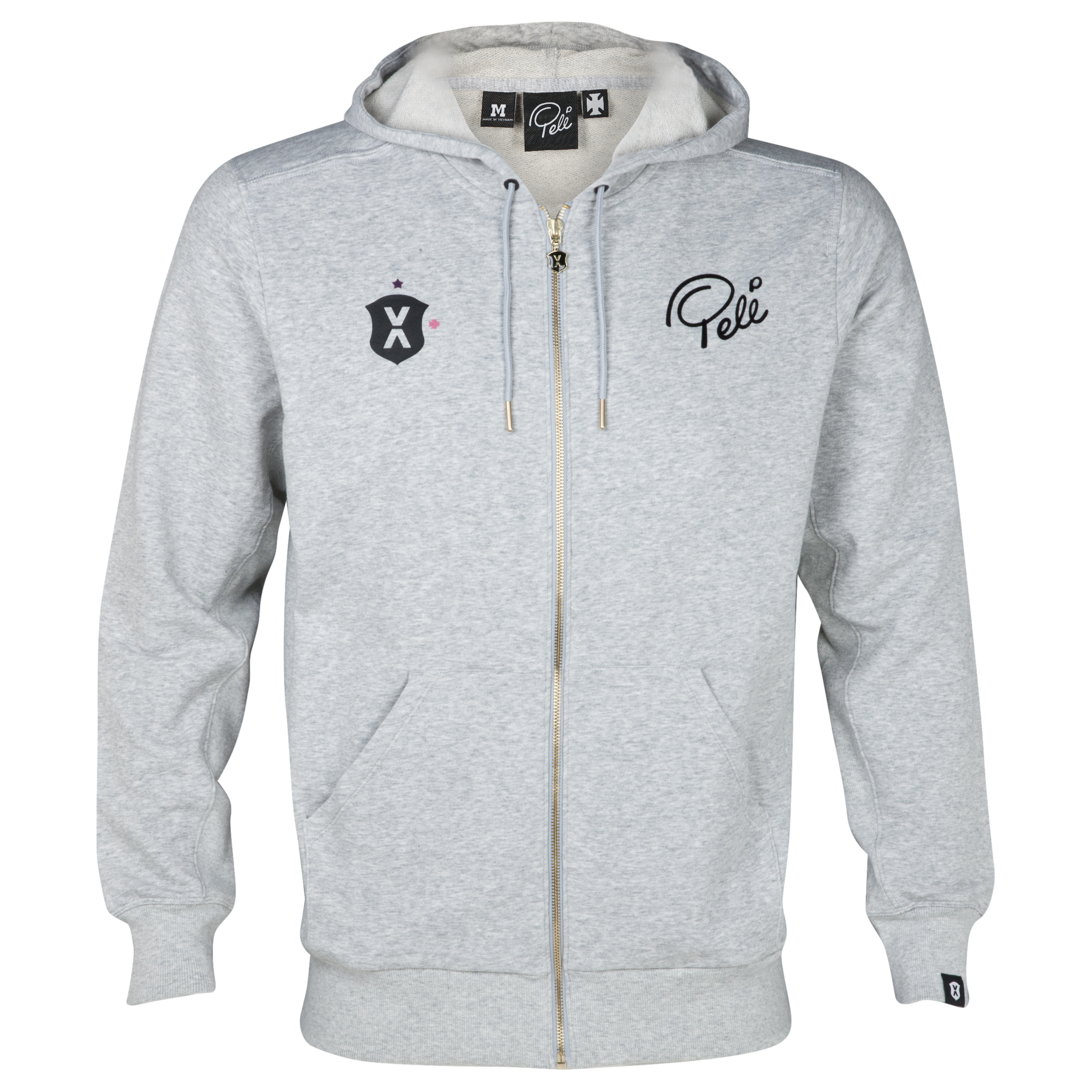 Pele Sports Zip Hoody - Grey Heather