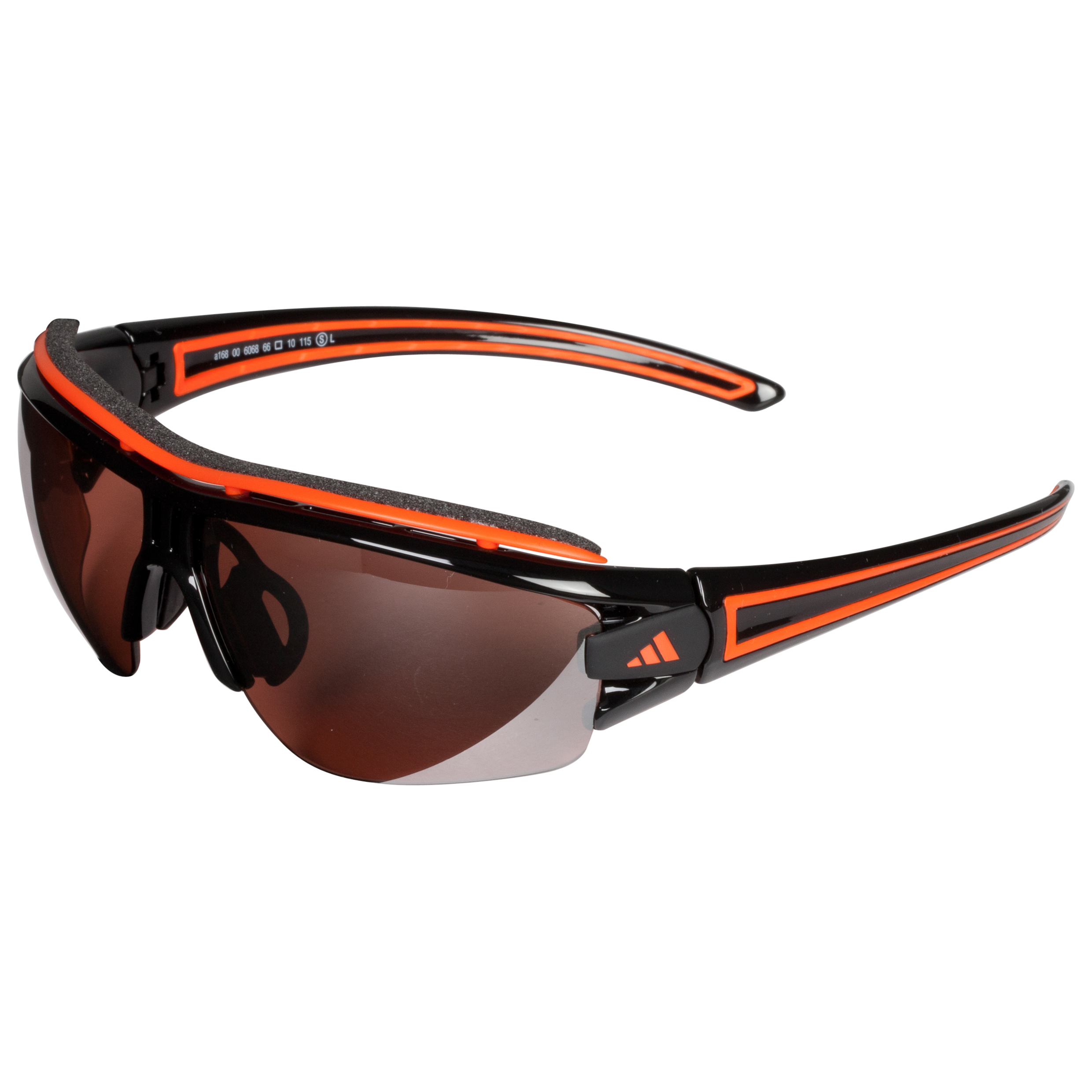 Adidas Evil Eye Halfrim Pro Sunglasses - Black/Orange - Small