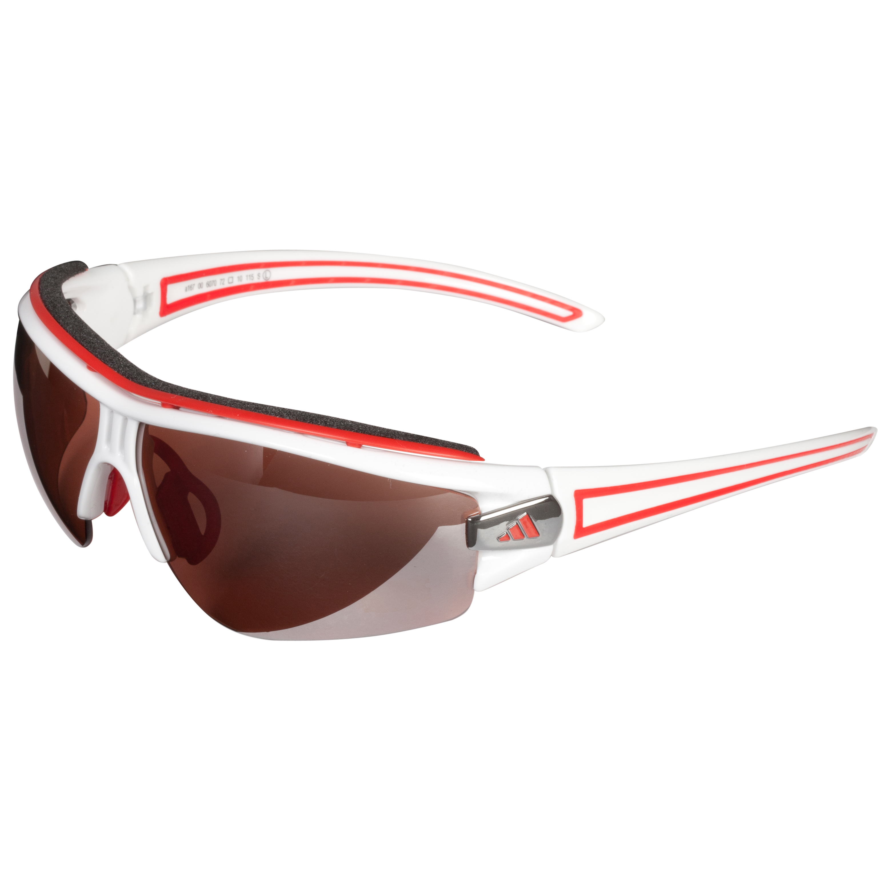 Adidas Evil Eye Halfrim Pro Sunglasses - White/Red - Large
