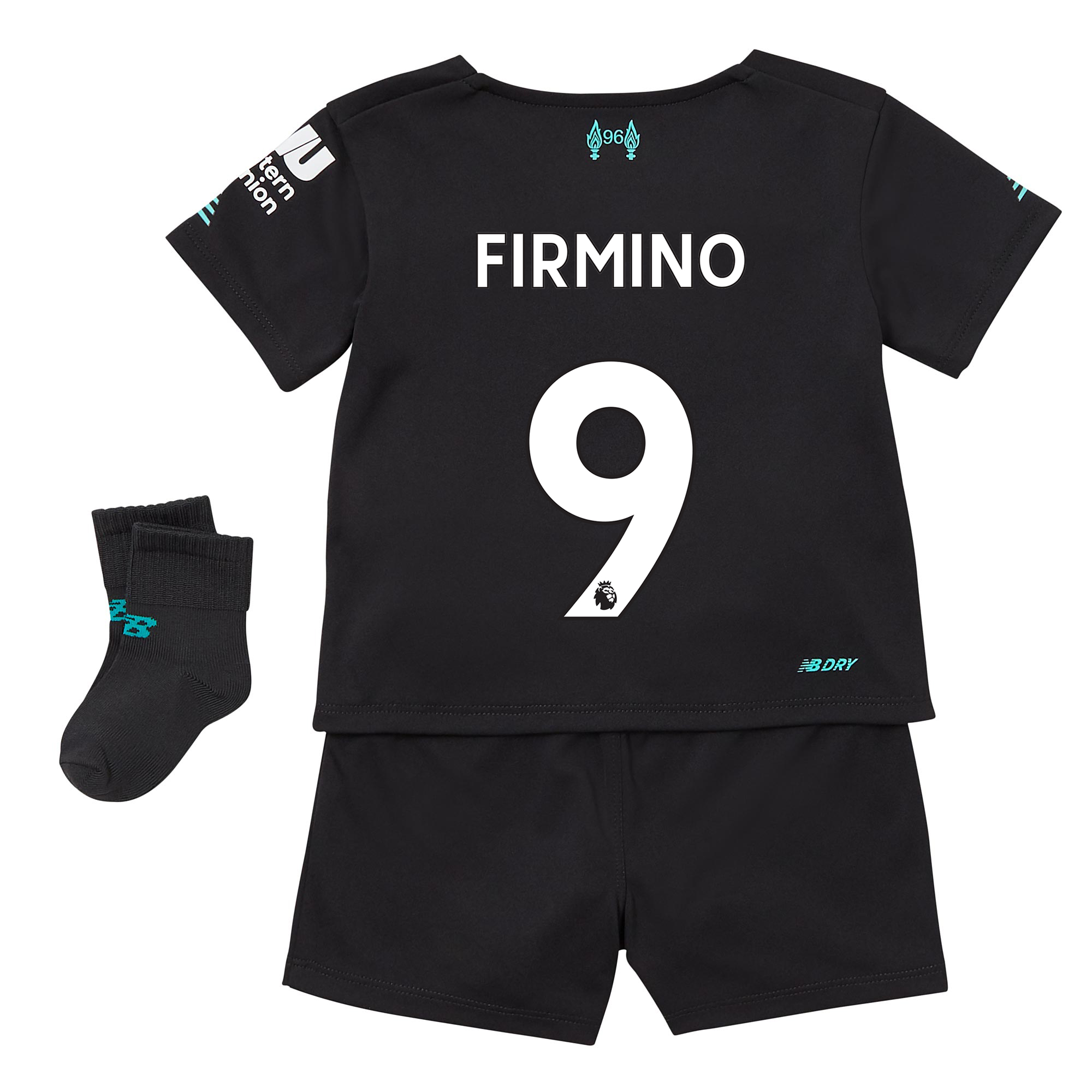 Liverpool Third Baby Kit 2019-20 with Firmino 9 printing