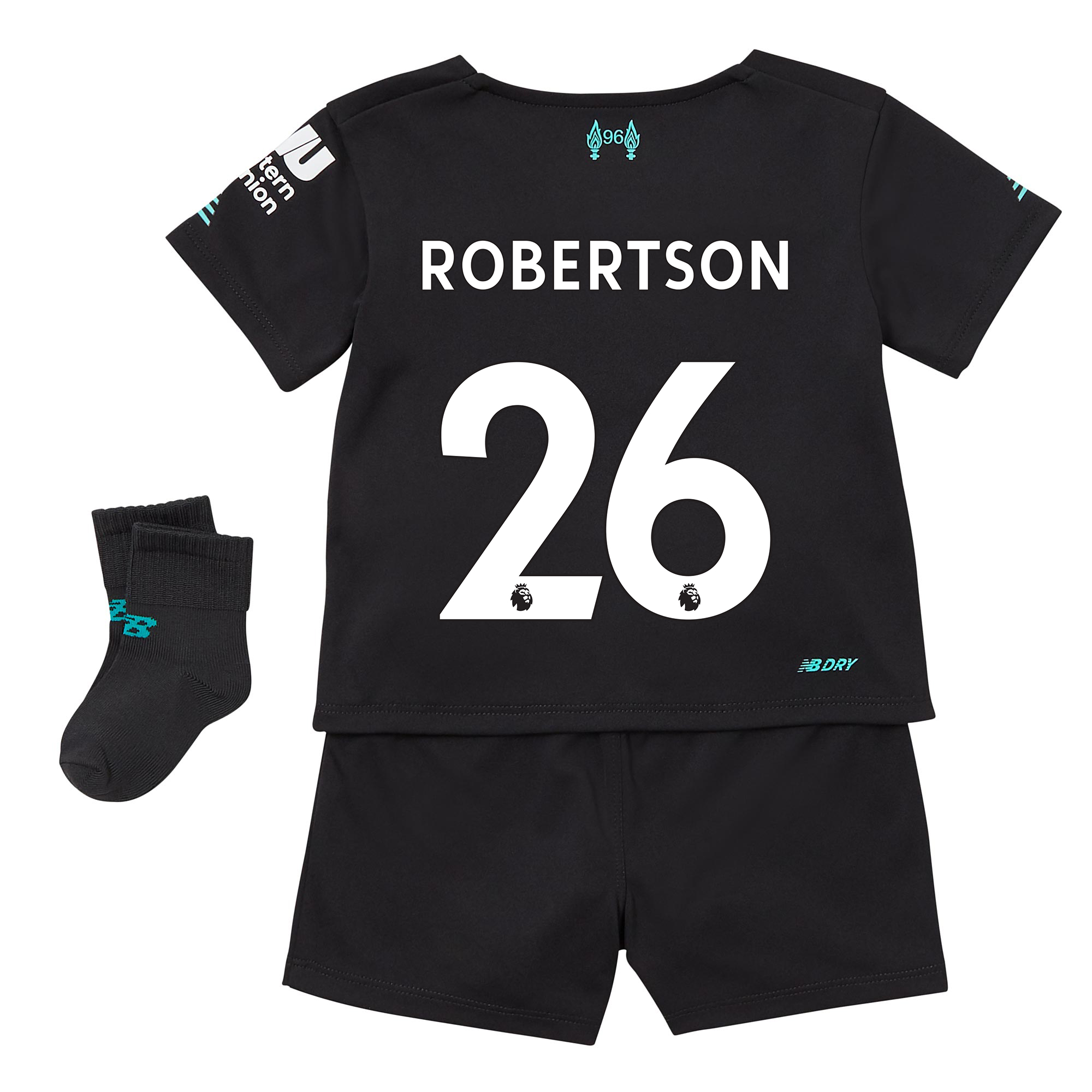 Liverpool Third Baby Kit 2019-20 with Robertson 26 printing