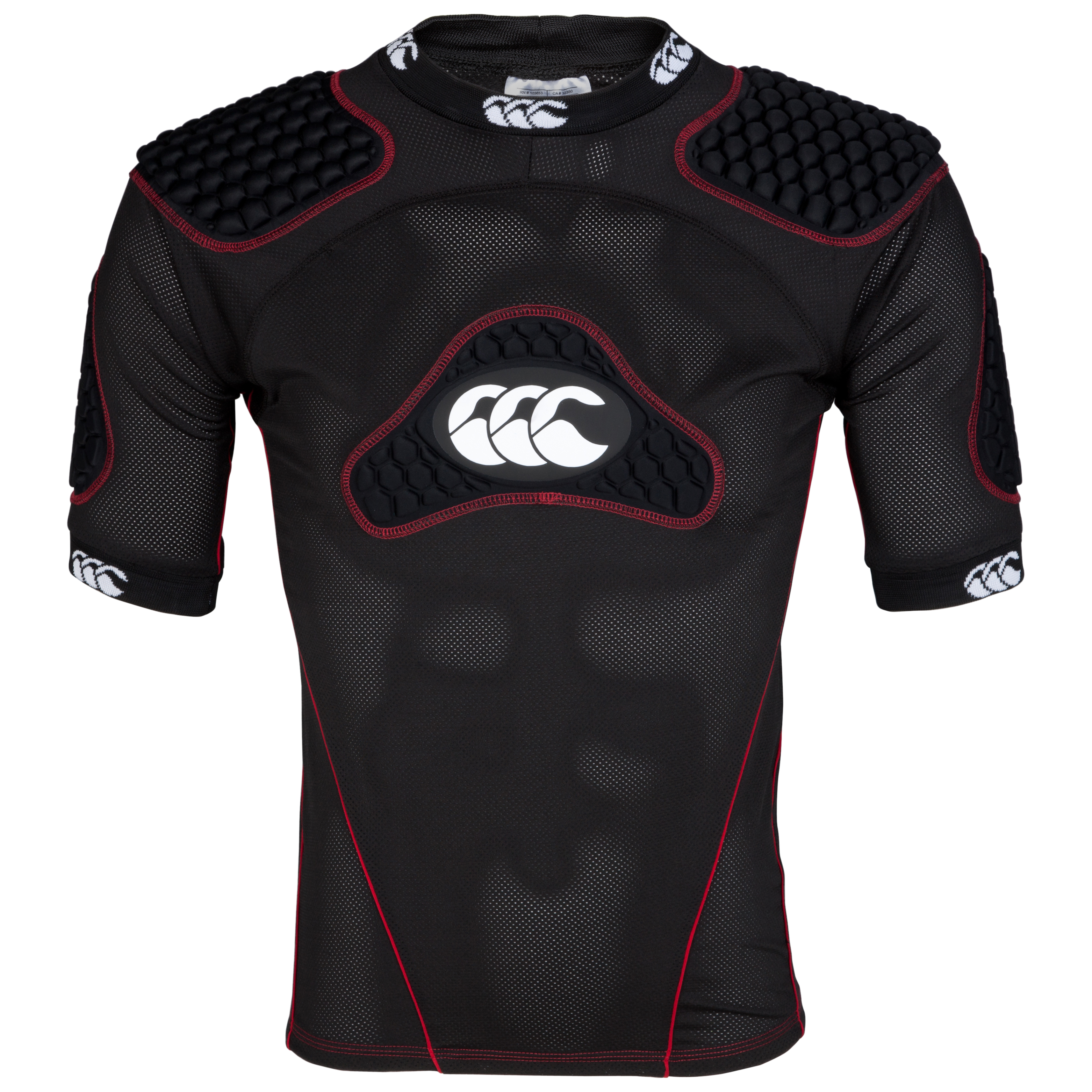 Canterbury Flexitop Pro Protective Top - Black/Red
