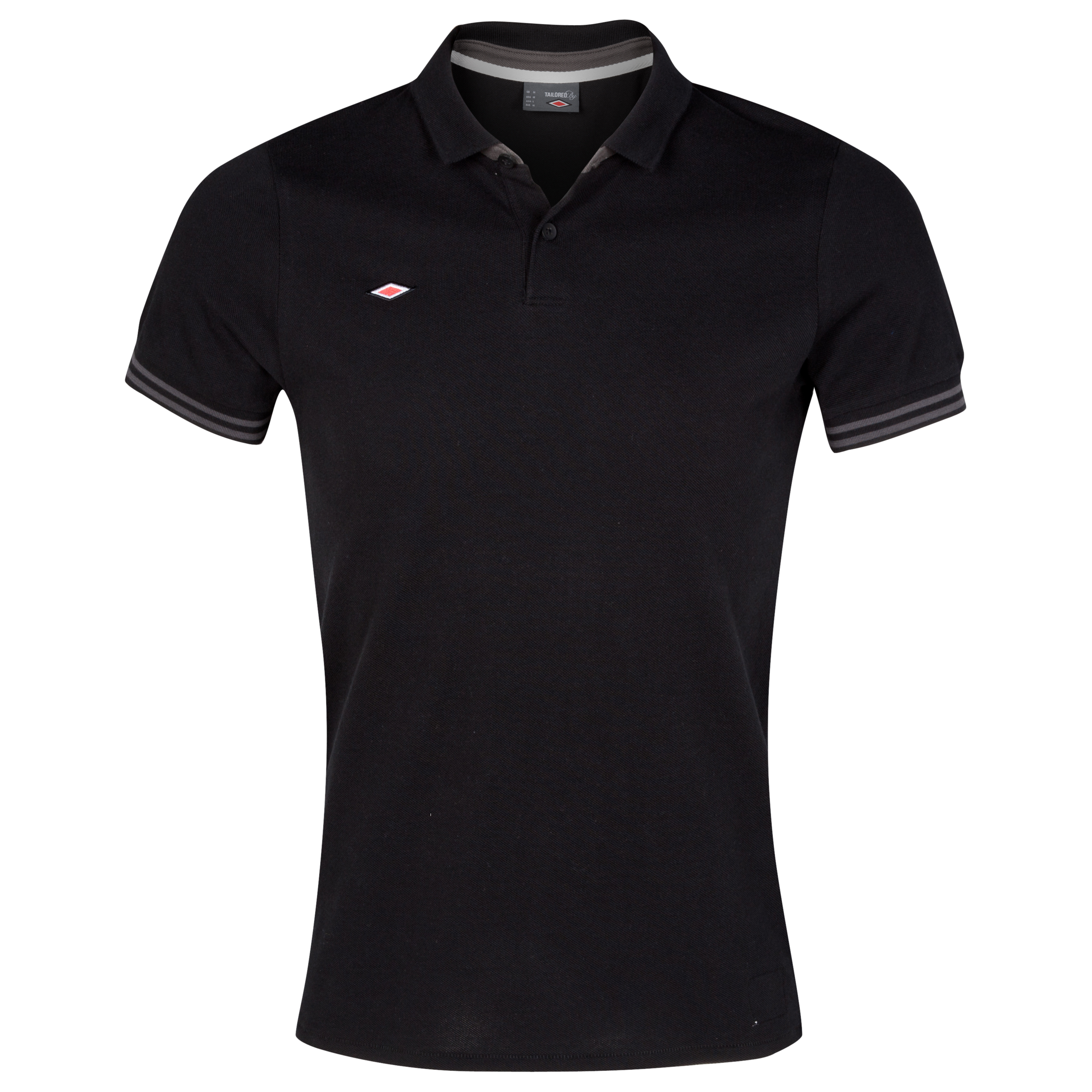 Umbro Pique Polo - Black/Dark Shadow