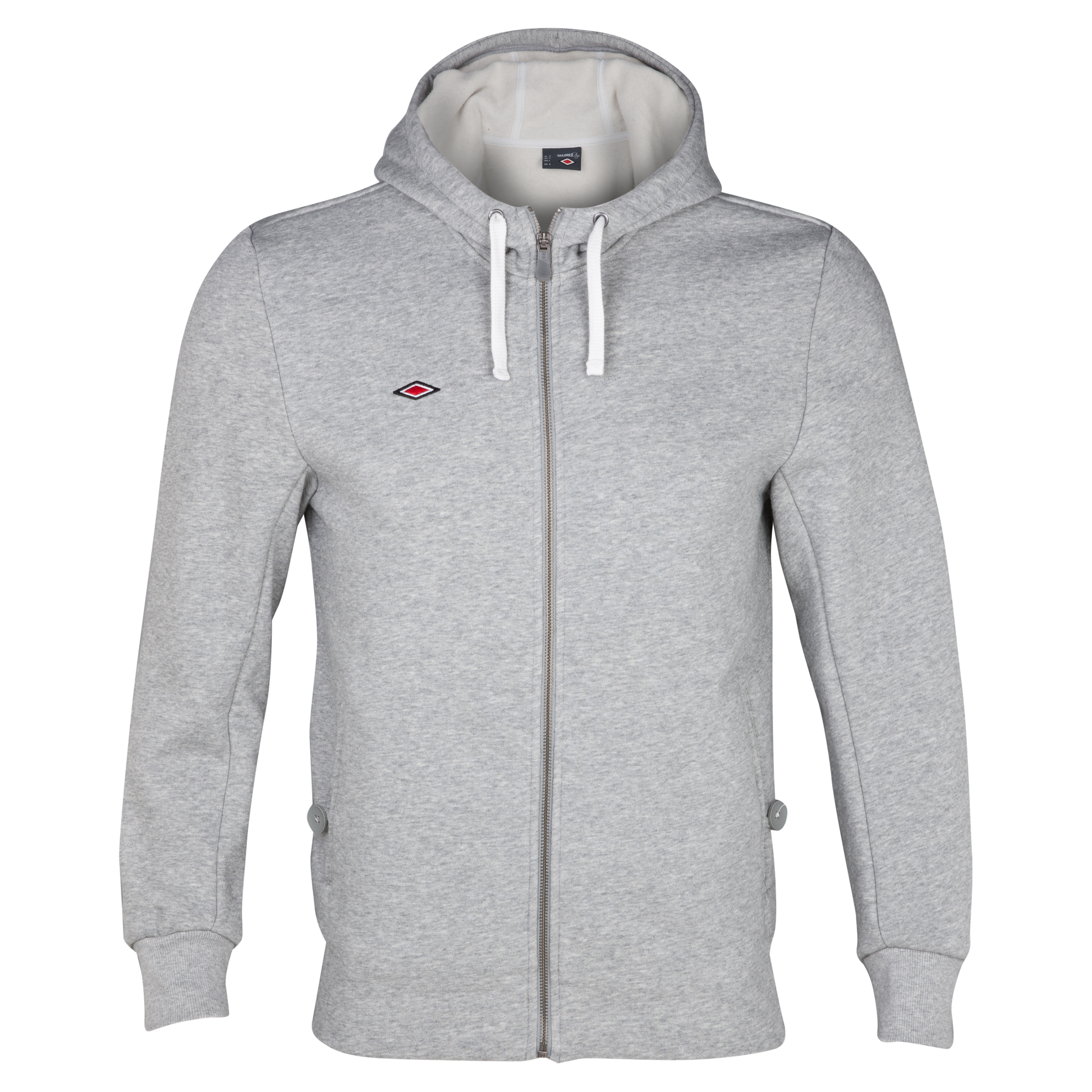 Umbro Full Zip Hooded Sweatshirt - Grey Marl