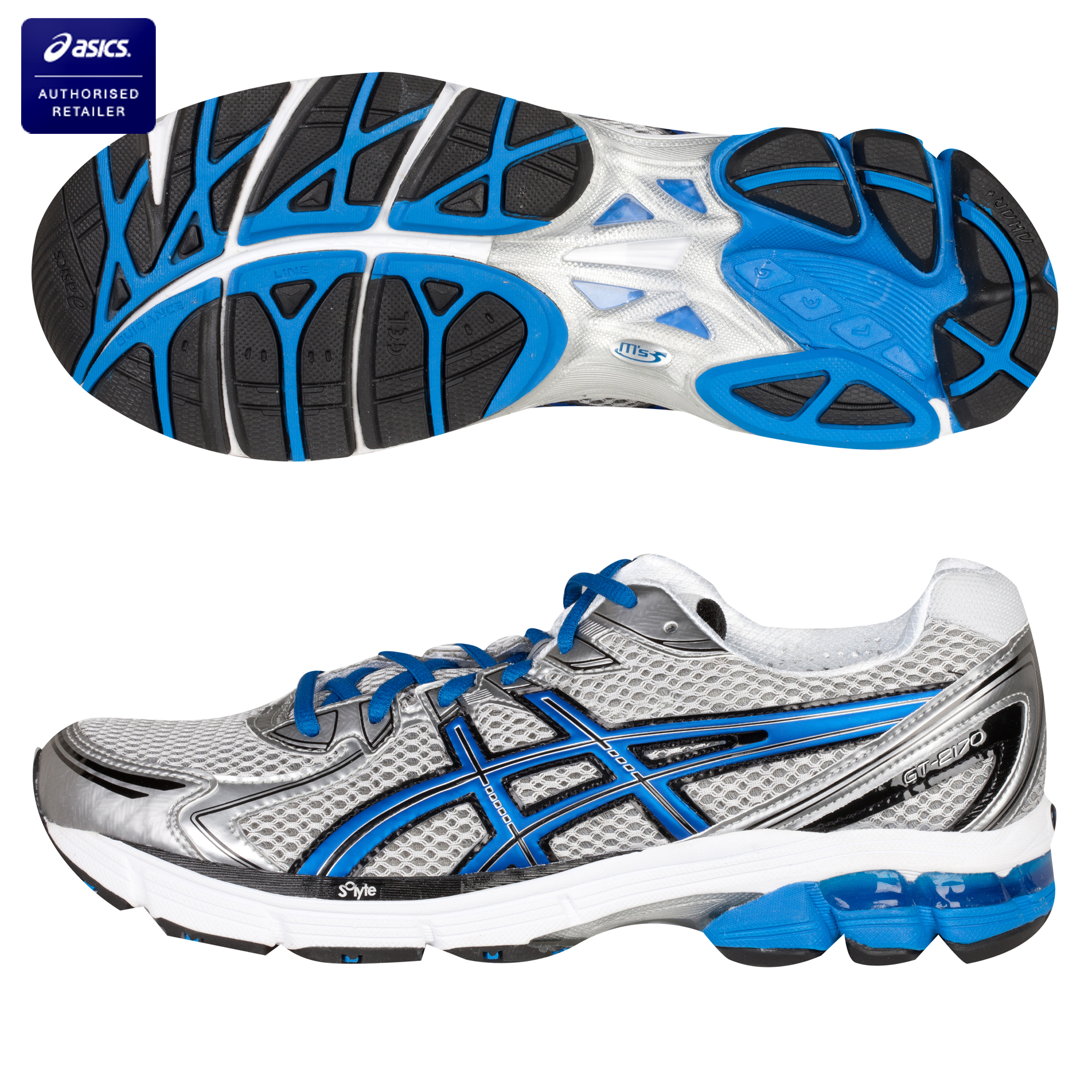 Asics GT-2170 Running Trainers - Lightning/Electric Blue/Black
