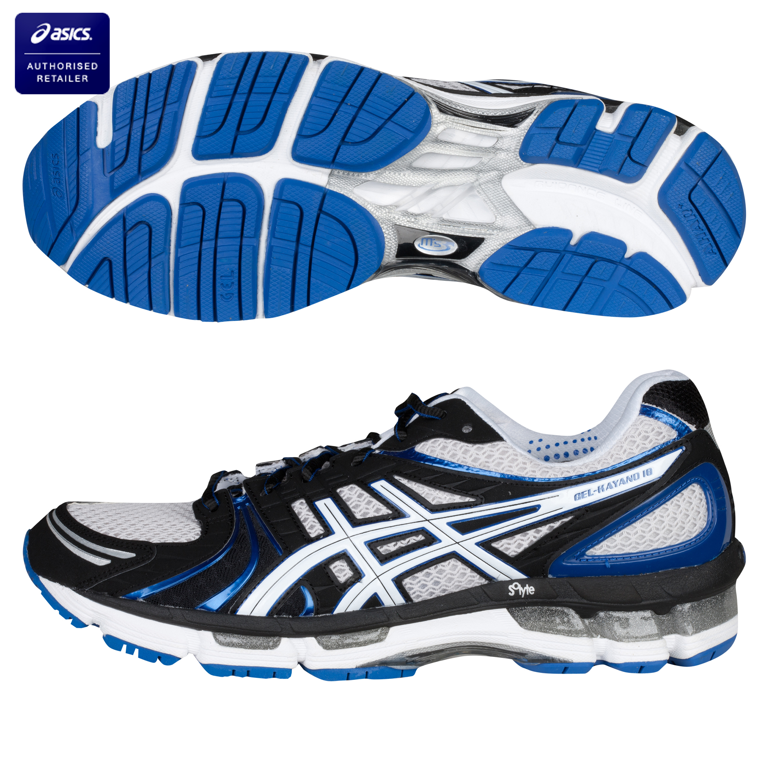 Asics Gel-Kayano 18 Running Trainers - Lightning/White/Royal