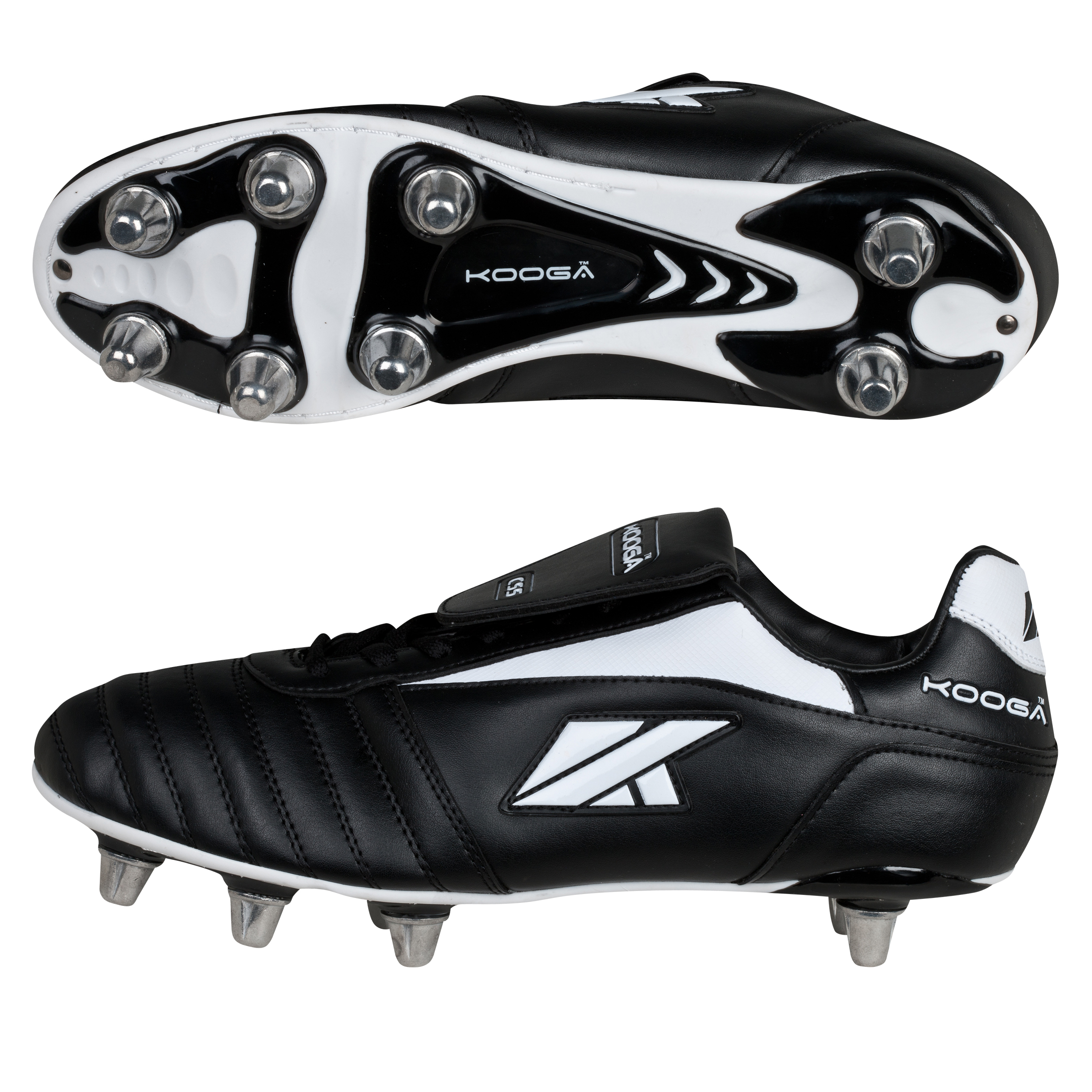 Kooga Classic CS5 LCST Rugby Boots - Black/White